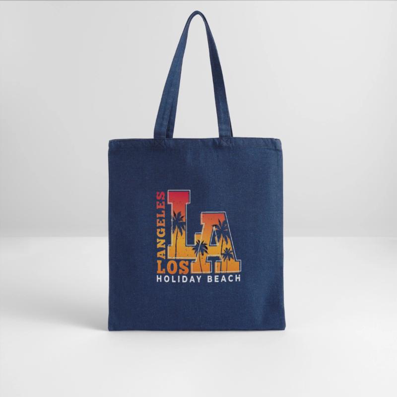 LA Sunset Palm Tree Letter Design