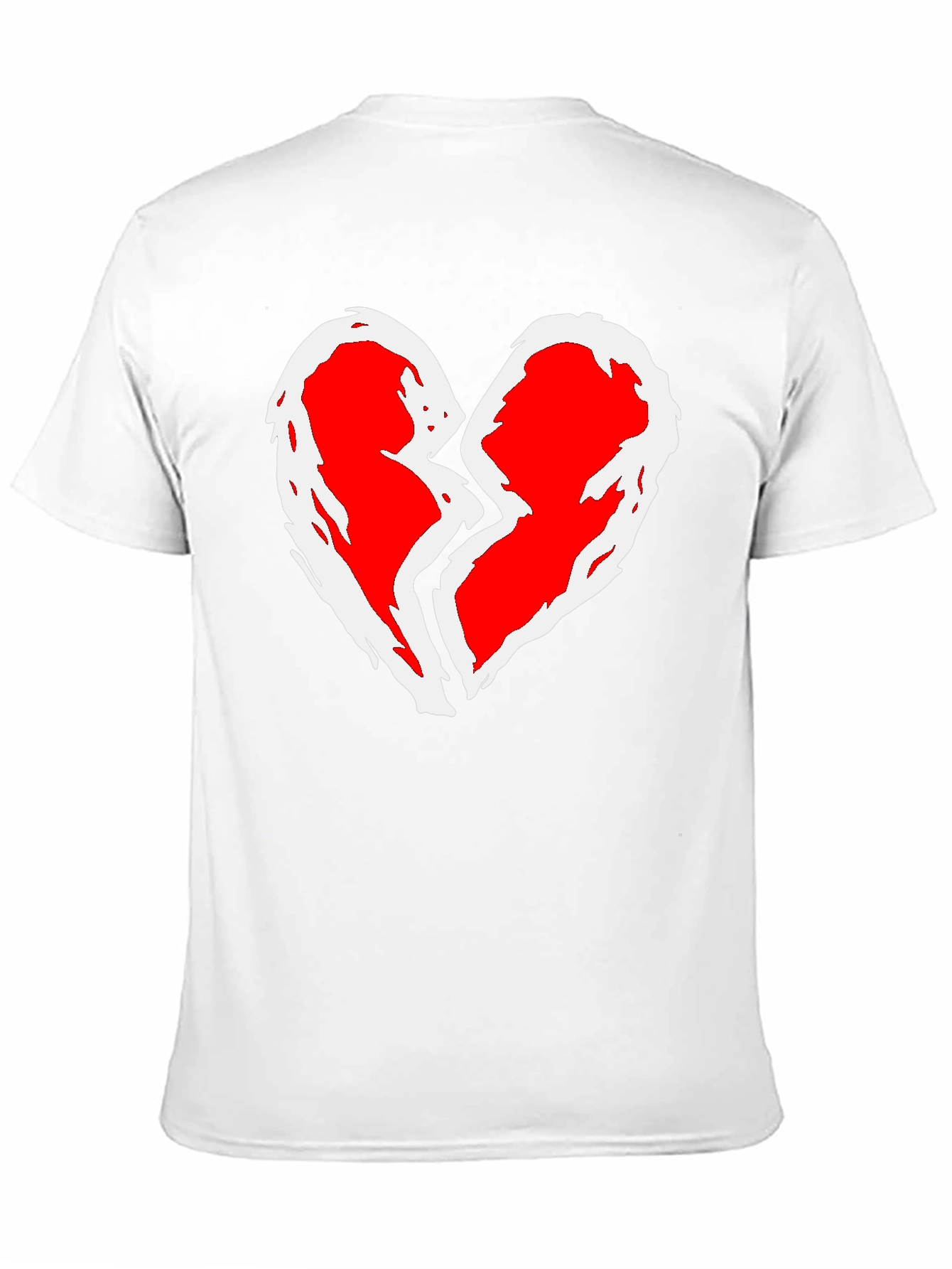 Broken Heart Graphic T-Shirt - Black Cotton Tee
