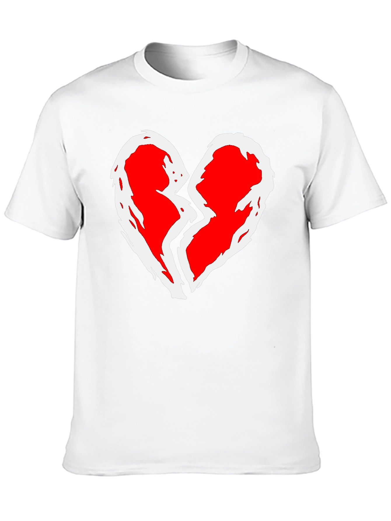 Broken Heart Graphic T-Shirt - Black Cotton Tee
