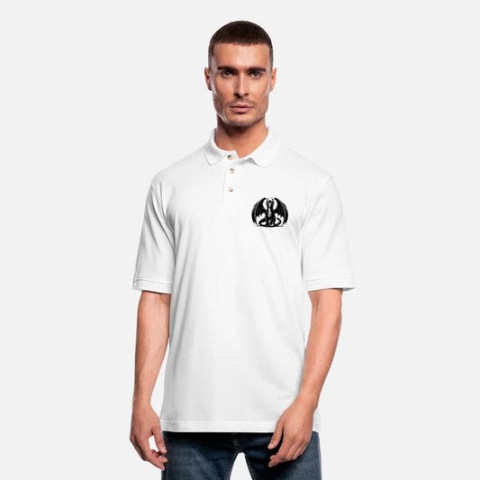 Large Proud Dragon With Wings Tattoo Style