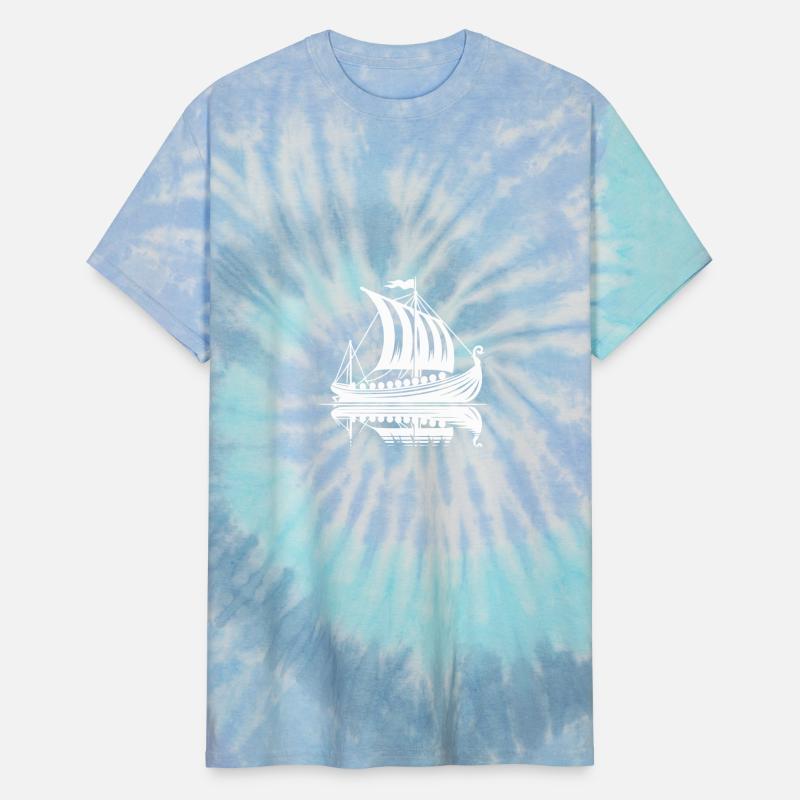 Large Viking Dragon Boat With Sail