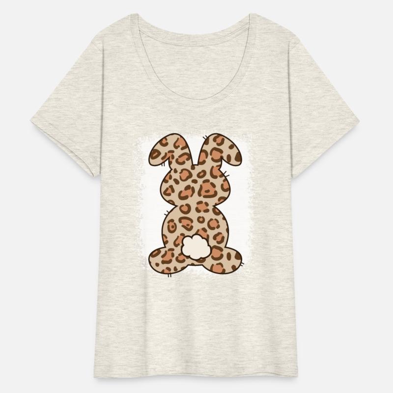 Leopard Pattern Bleached Rabbit Easter