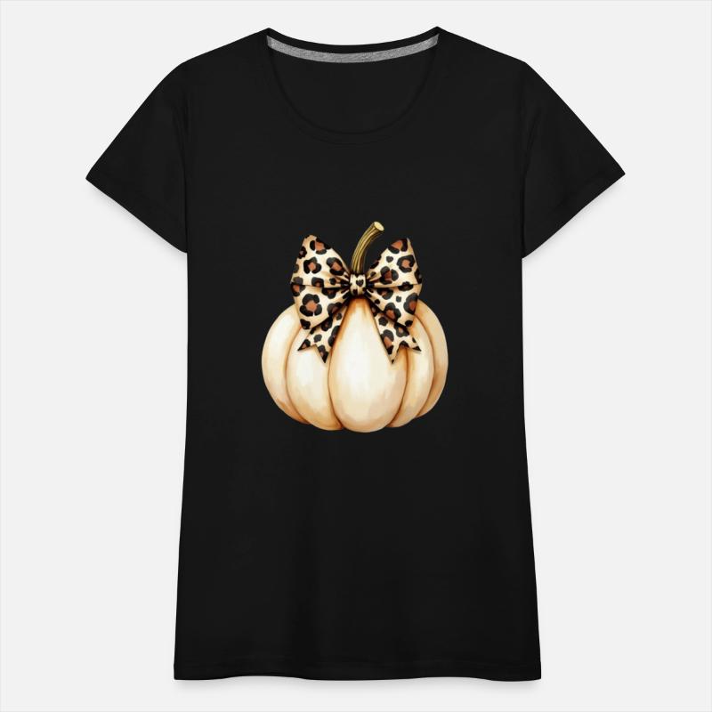 Leopard Print Coquette on White Pumpkin