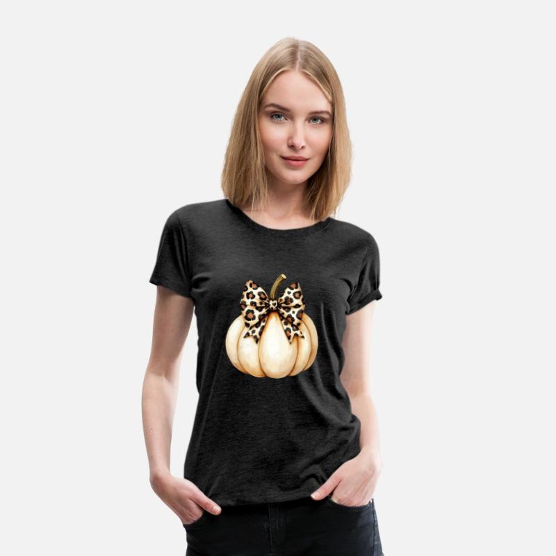 Leopard Print Coquette on White Pumpkin