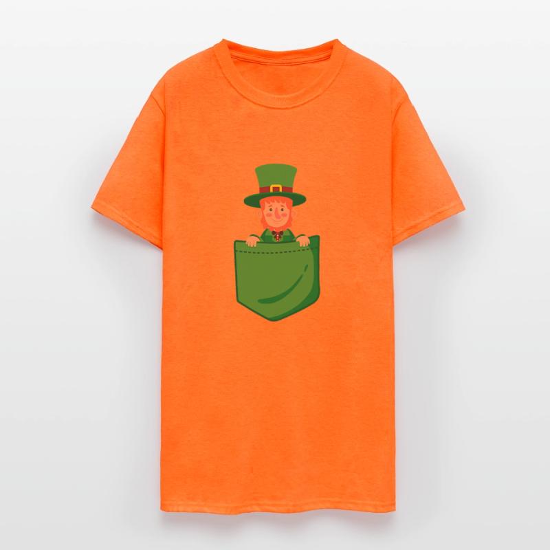 Leprechaun In Pocket Funny St Patricks Day Irish