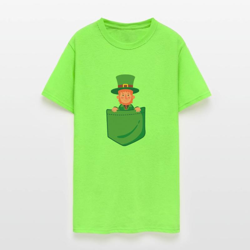 Leprechaun In Pocket Funny St Patricks Day Irish
