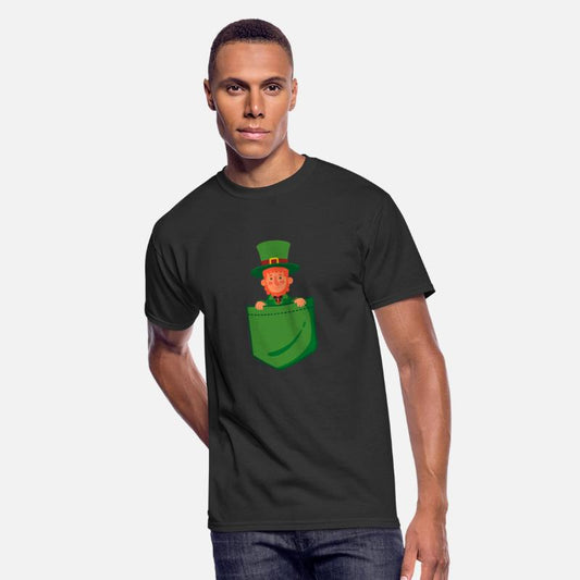 Leprechaun In Pocket Funny St Patricks Day Irish