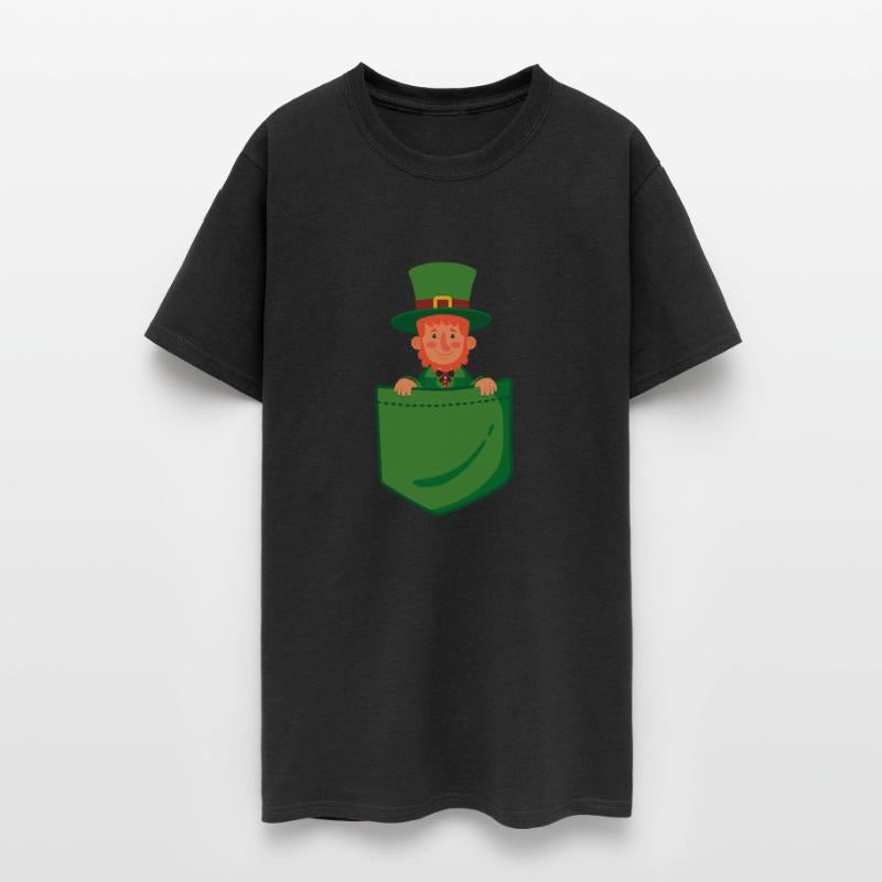 Leprechaun In Pocket Funny St Patricks Day Irish