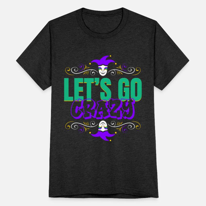 Lettering Let's Go Crazy For Mardi Gras