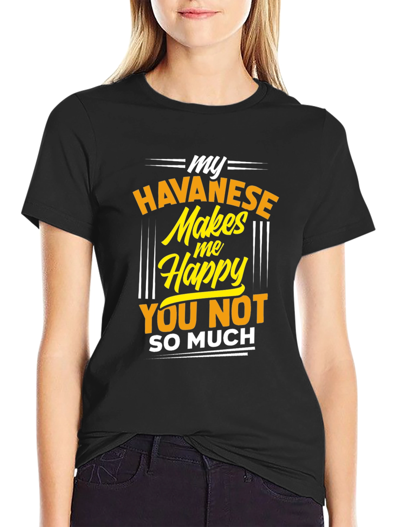 Havanese Makes Me Happy T-Shirt