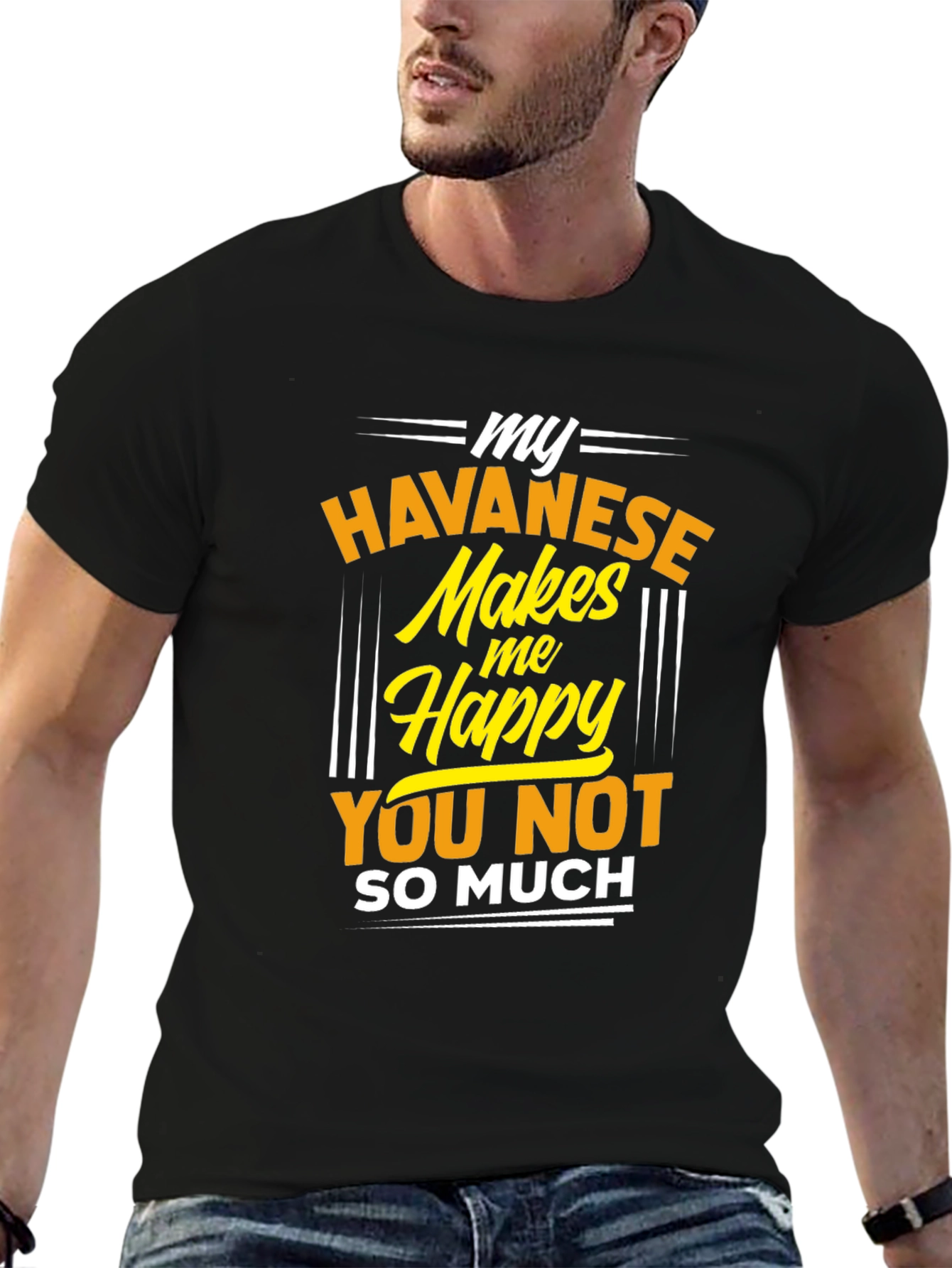 Havanese Makes Me Happy T-Shirt