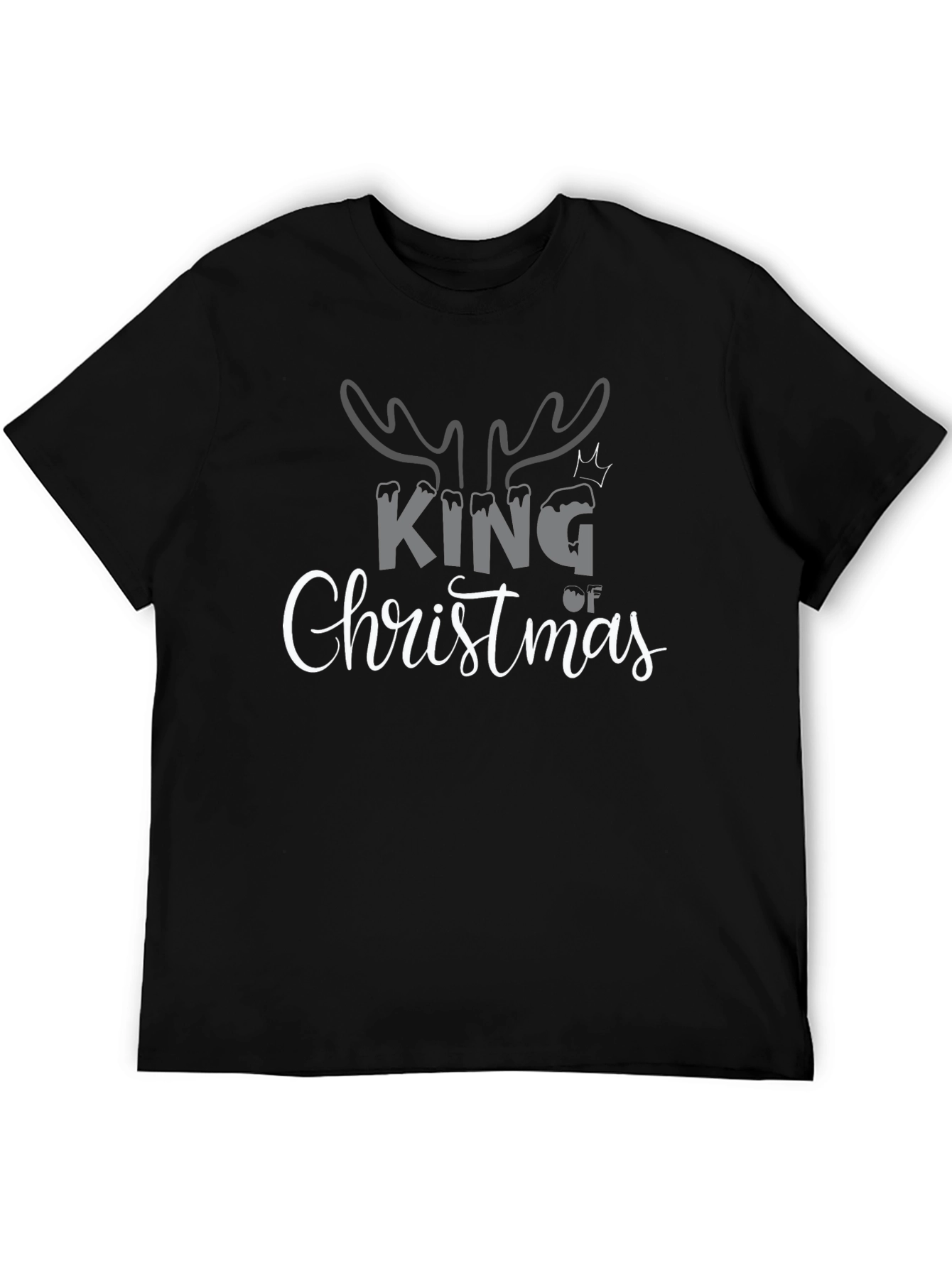 King of Christmas Black T-Shirt