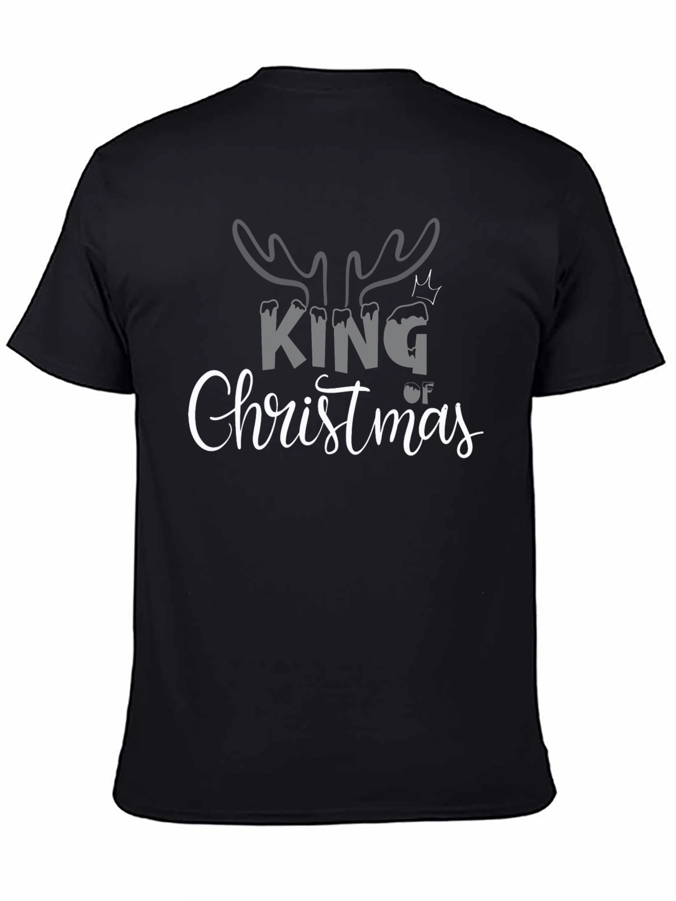 King of Christmas Black T-Shirt