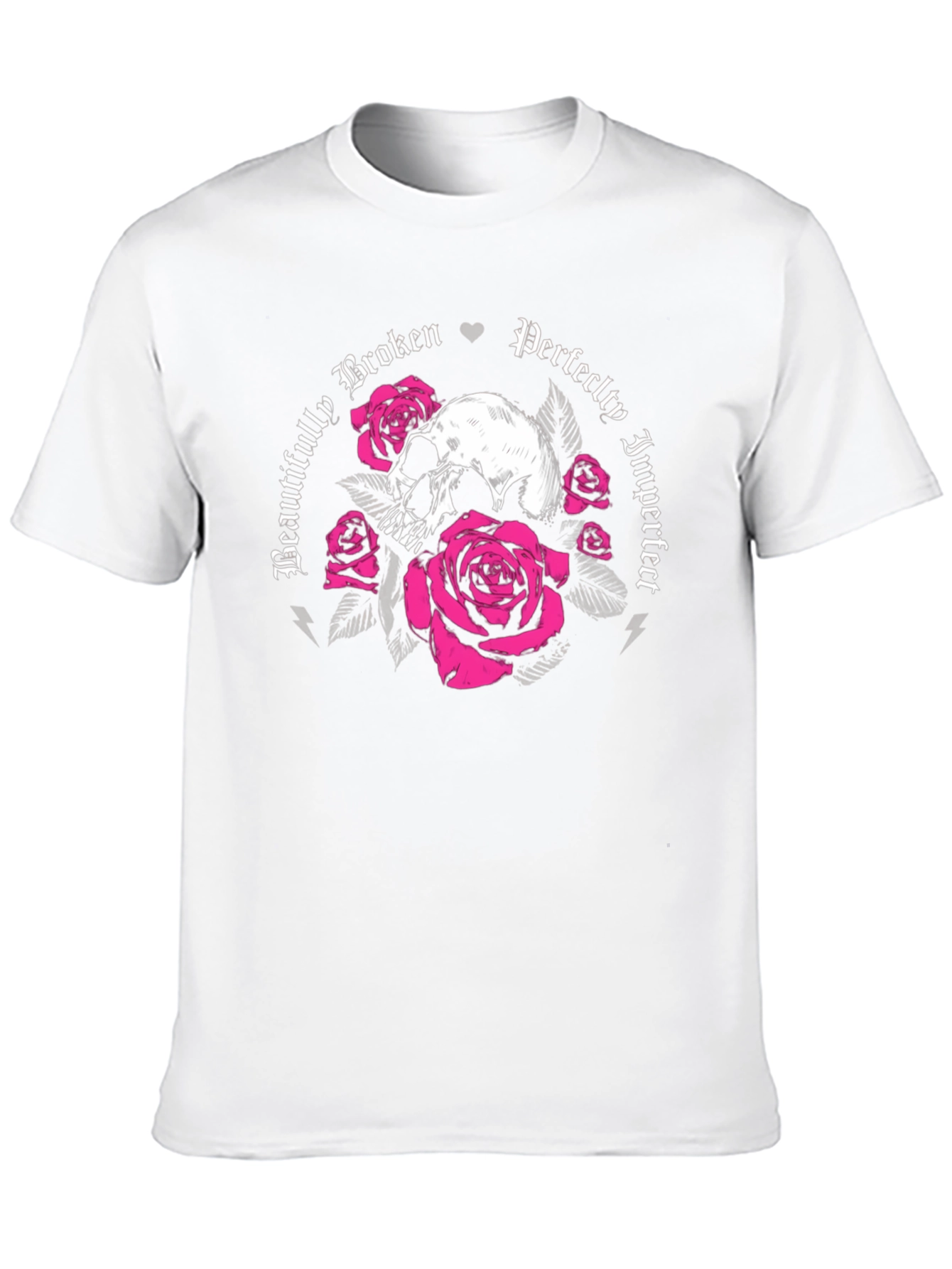 Skull & Roses Graphic Tee - Beautifully Broken