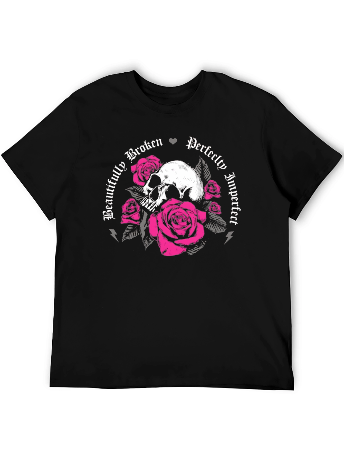 Skull & Roses Graphic Tee - Beautifully Broken