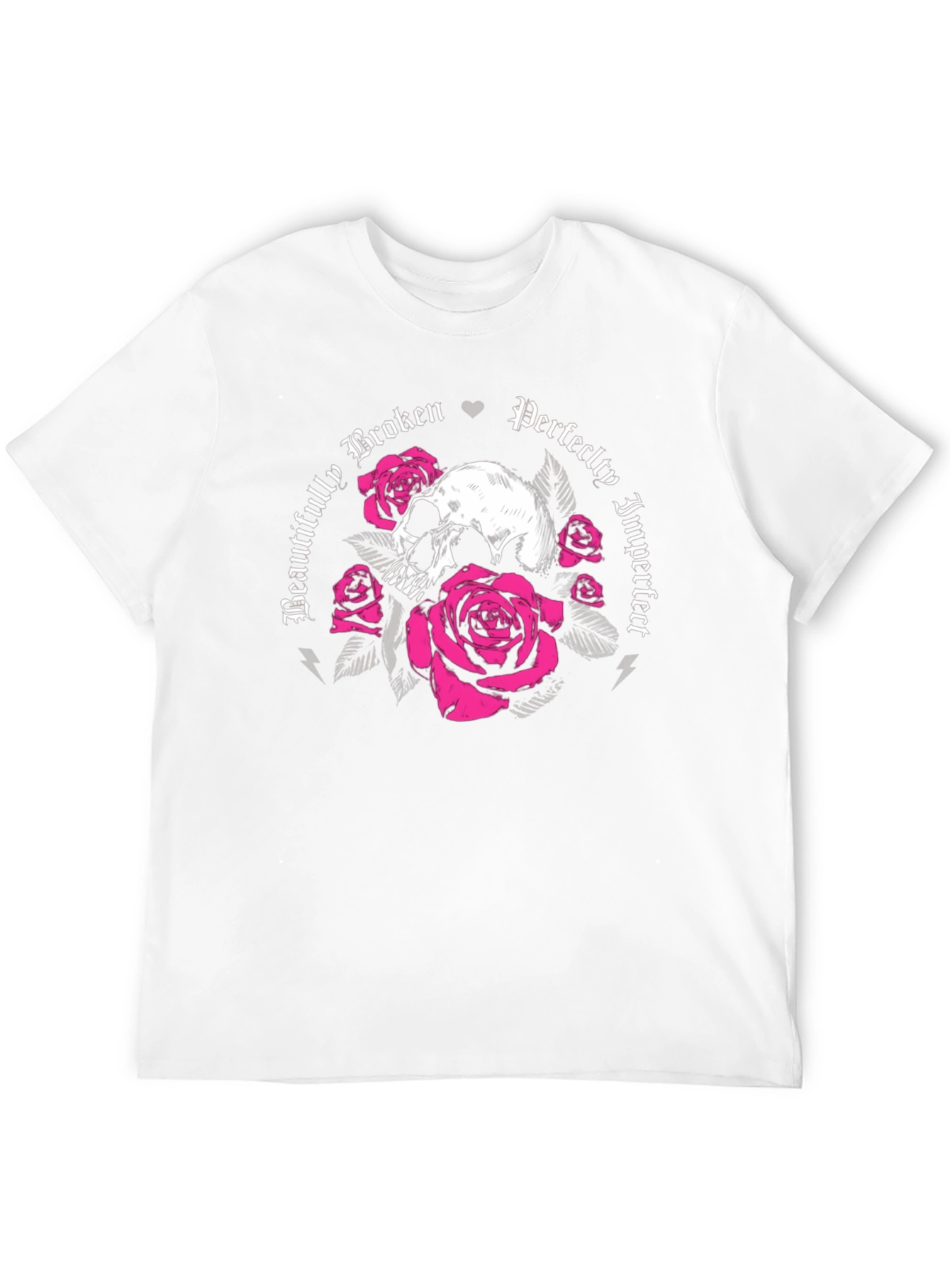 Skull & Roses Graphic Tee - Beautifully Broken
