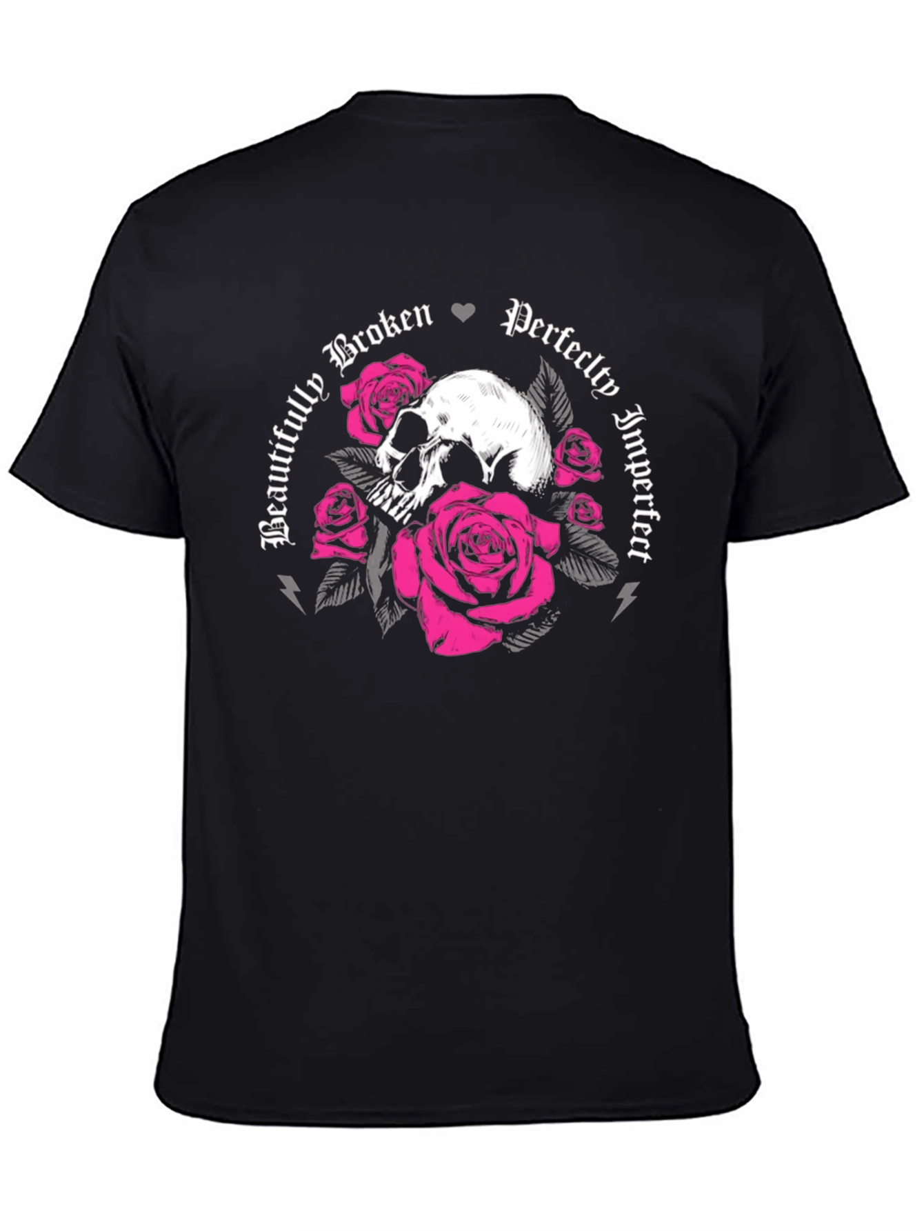 Skull & Roses Graphic Tee - Beautifully Broken