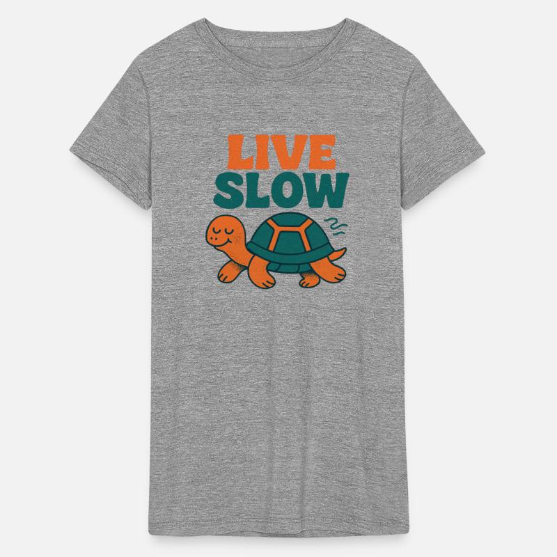 Live Slow Turtle Chill Life Design