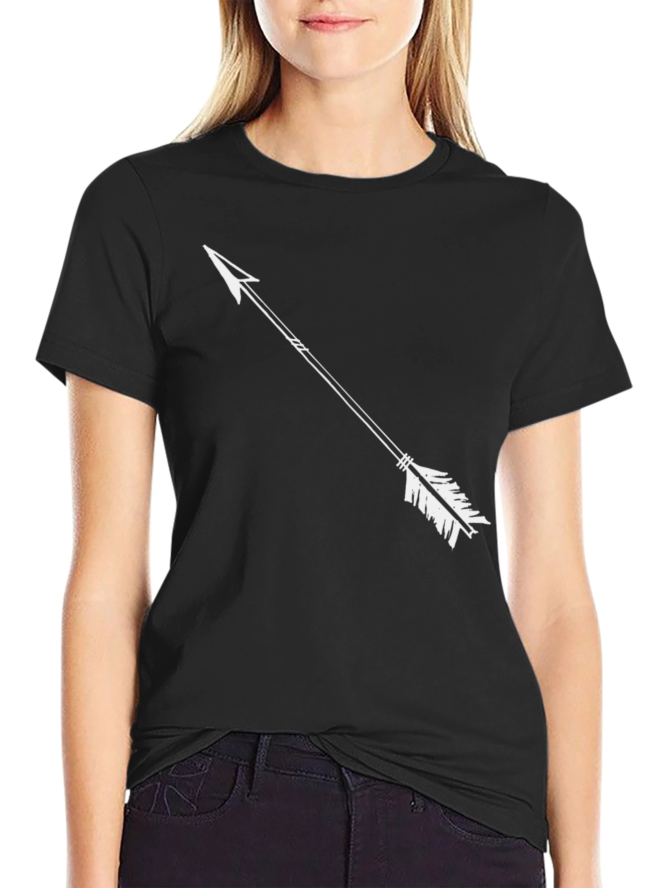 Mens Black Arrow Graphic Tee