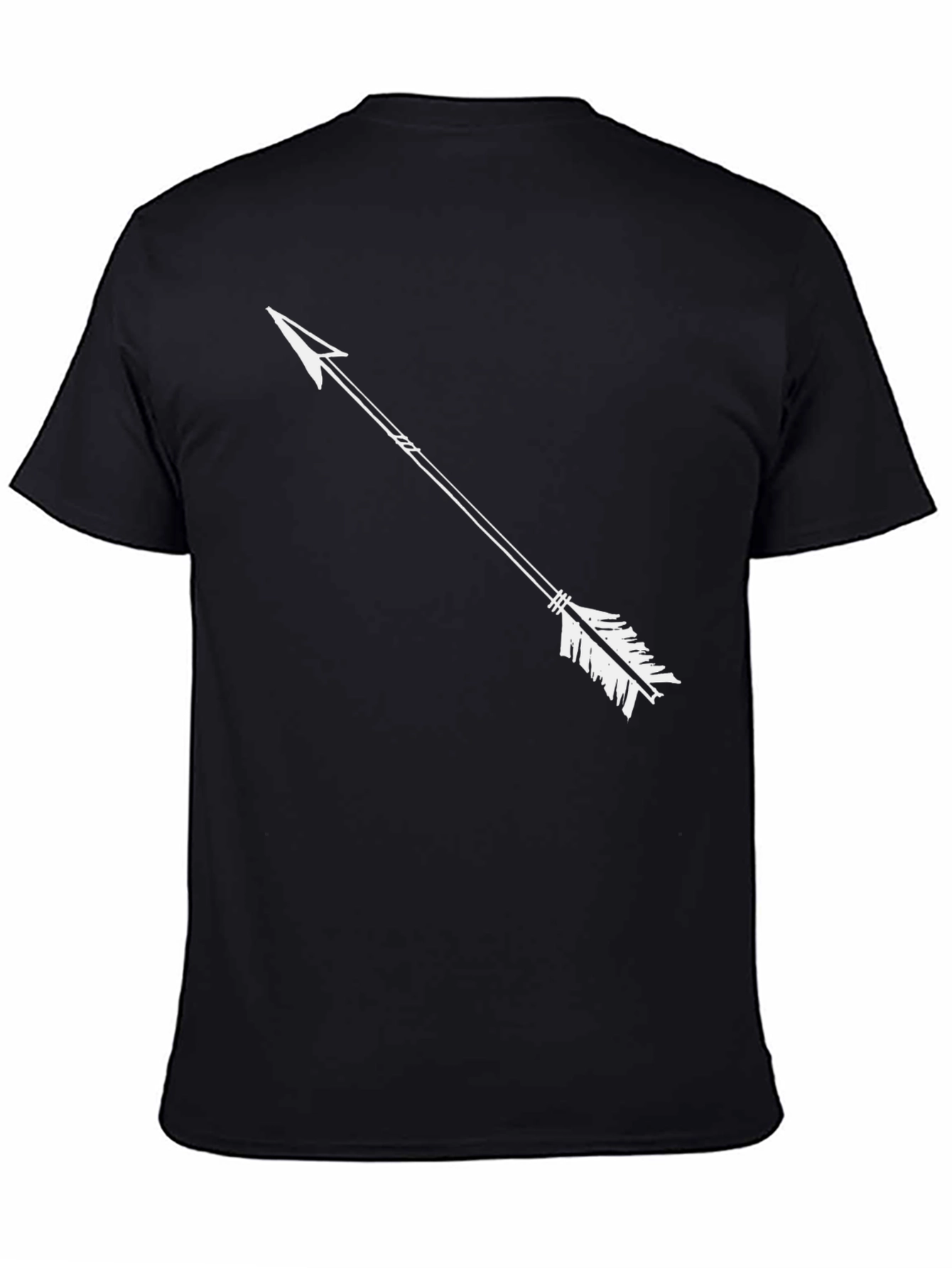 Mens Black Arrow Graphic Tee