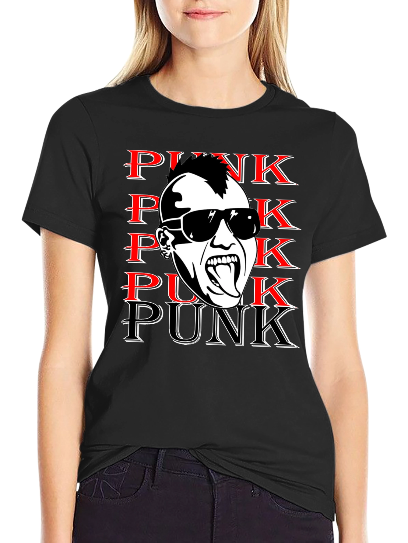 Punk Graphic Print Tee - Bold & Edgy