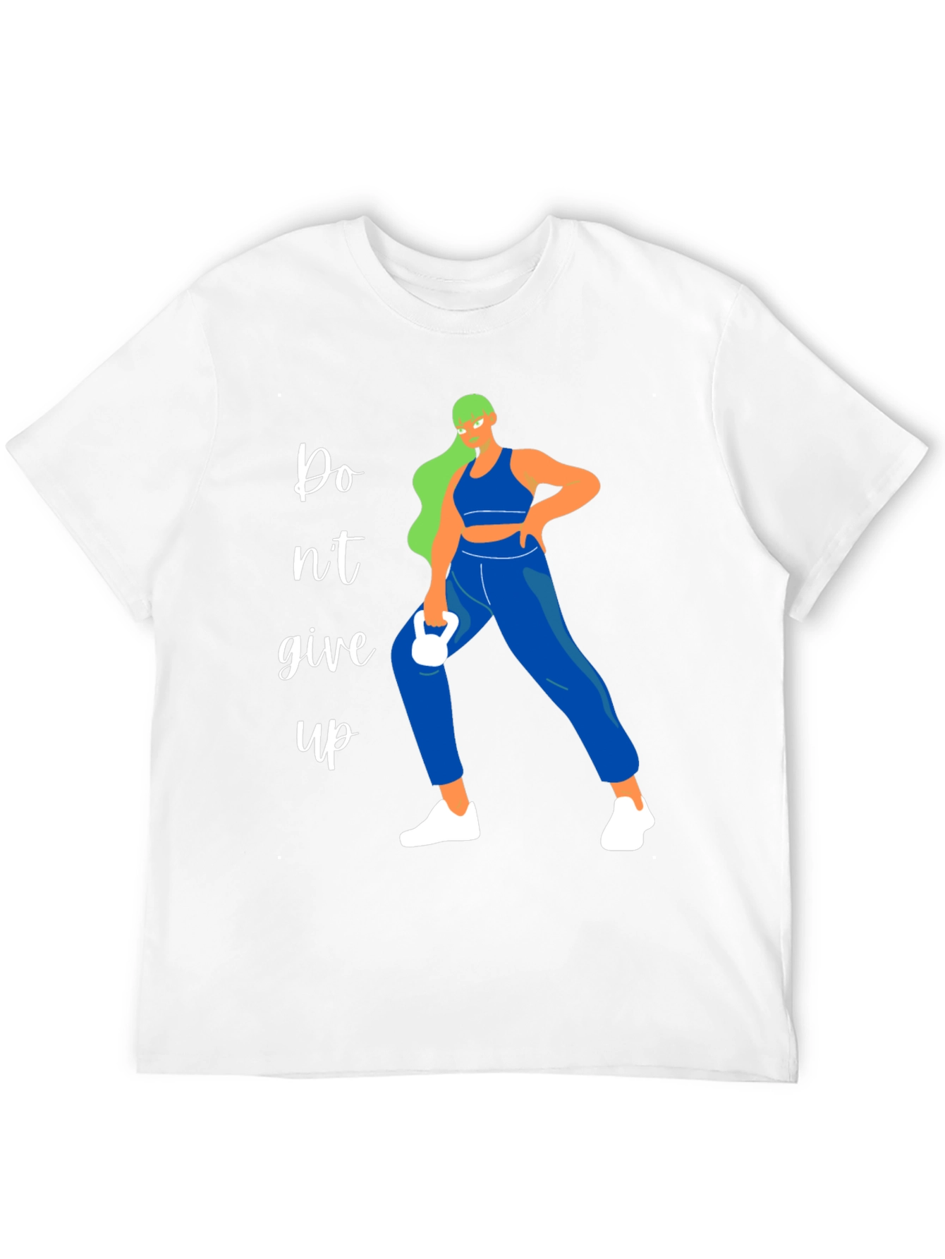 Fitness Motivation Graphic Tee - Dont Give Up!