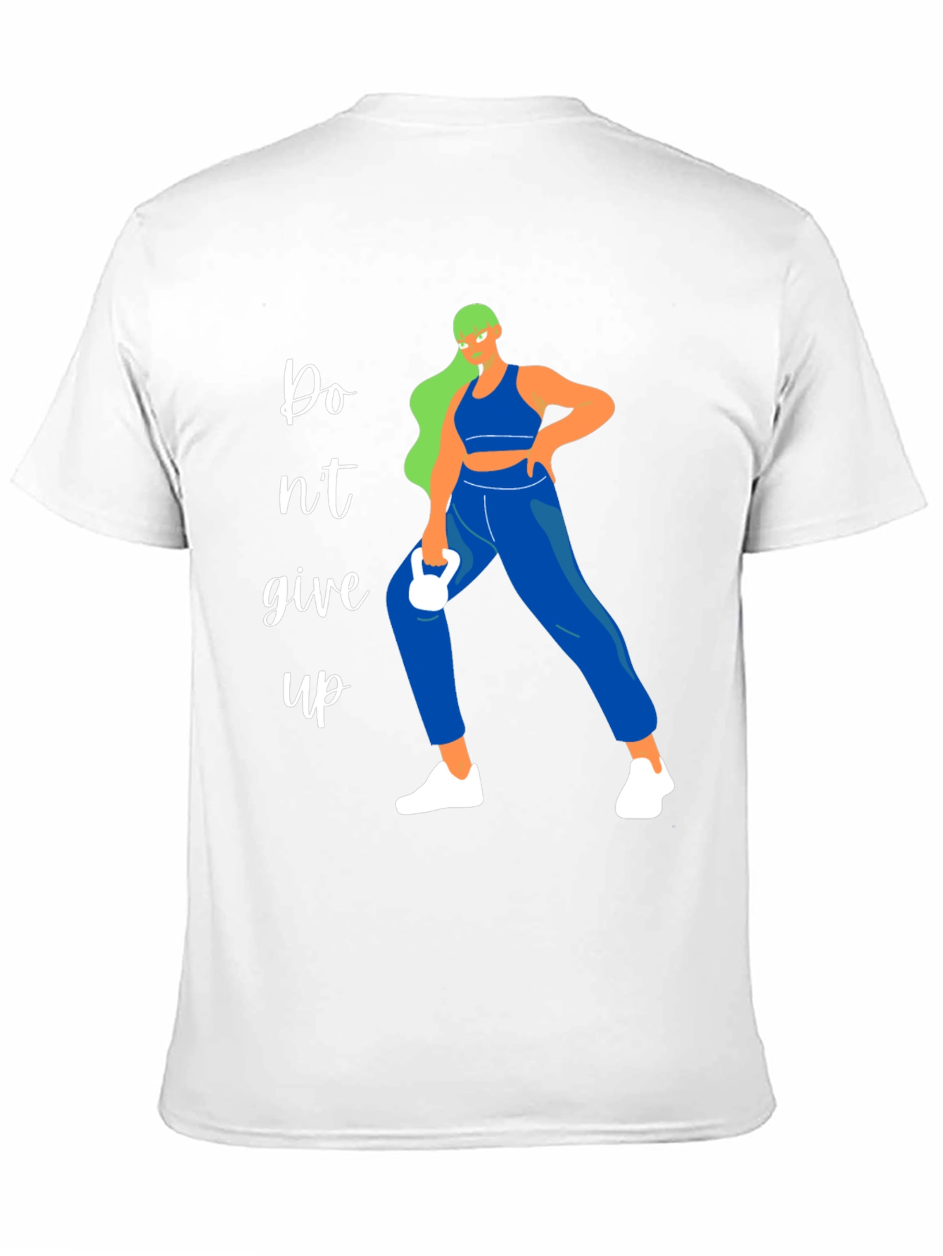 Fitness Motivation Graphic Tee - Dont Give Up!