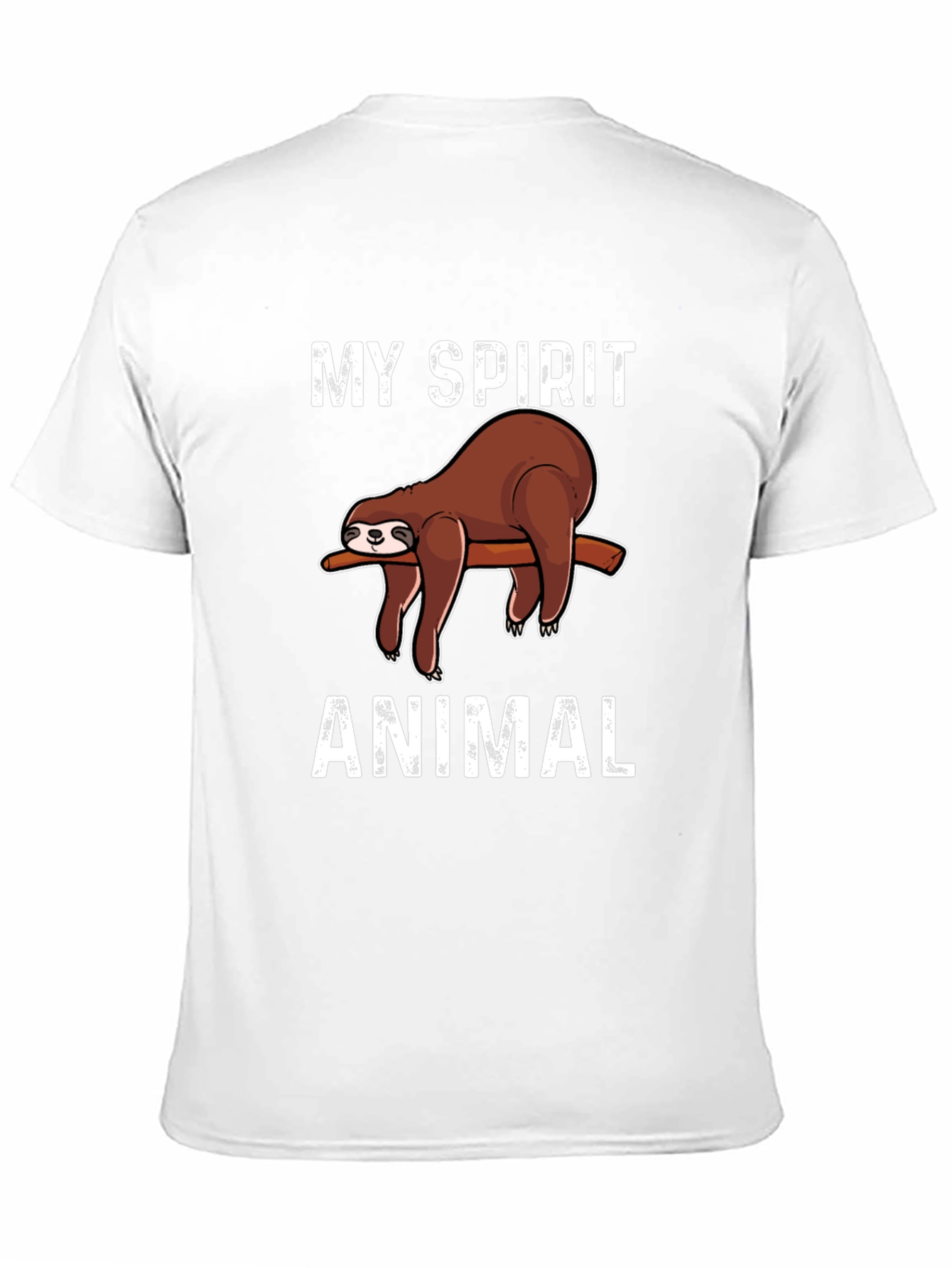My Spirit Animal Sloth Graphic Tee - Black