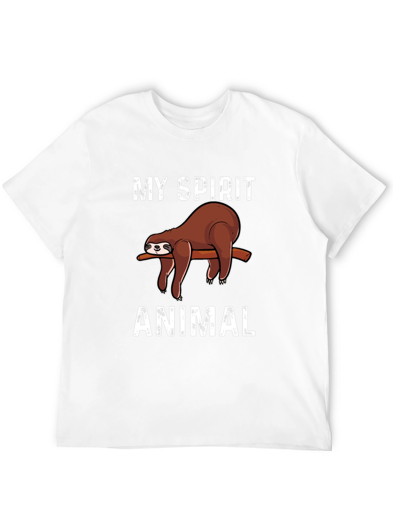 My Spirit Animal Sloth Graphic Tee - Black