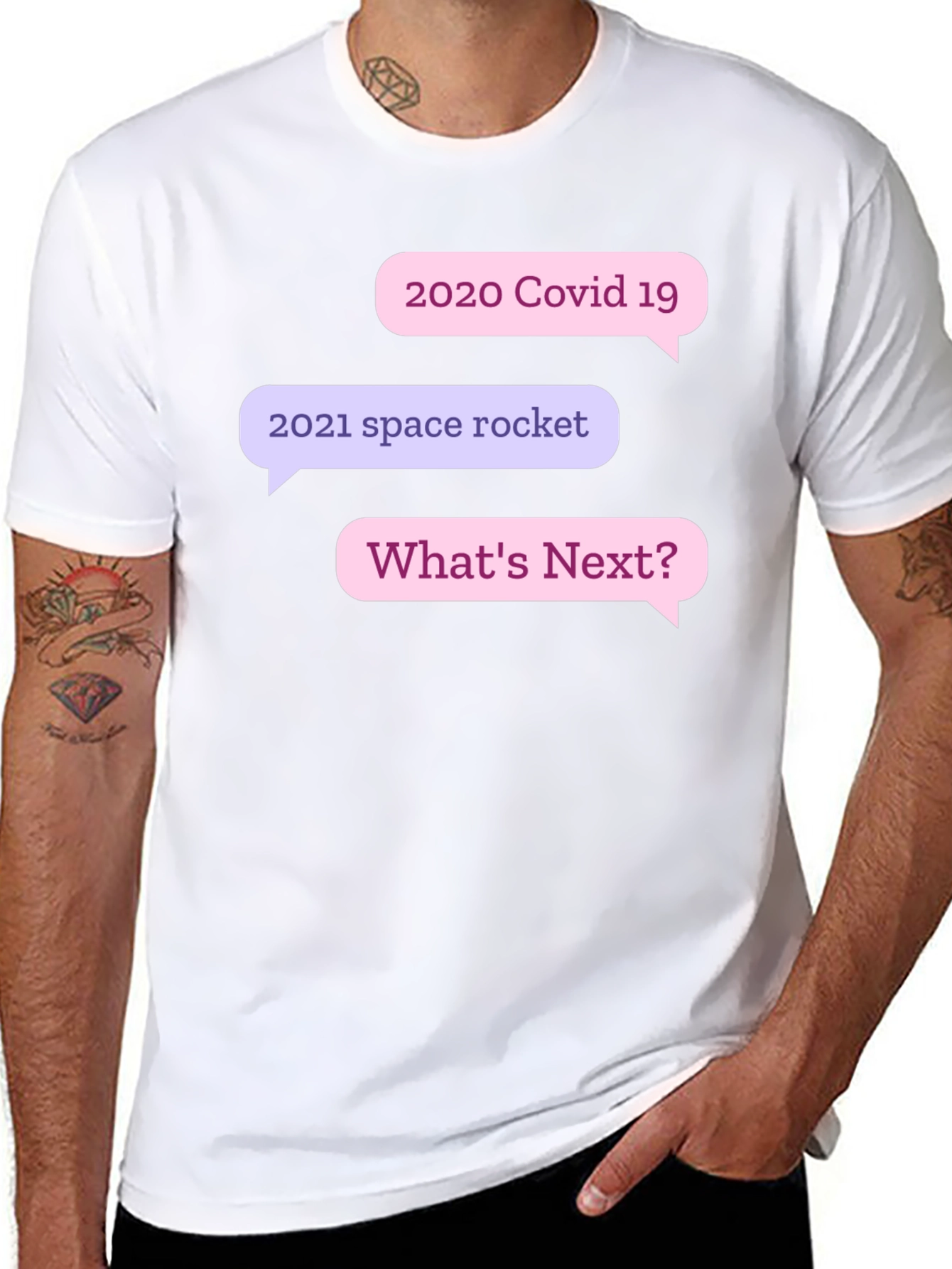 Humorous 2020/2021 Whats Next? Black T-Shirt