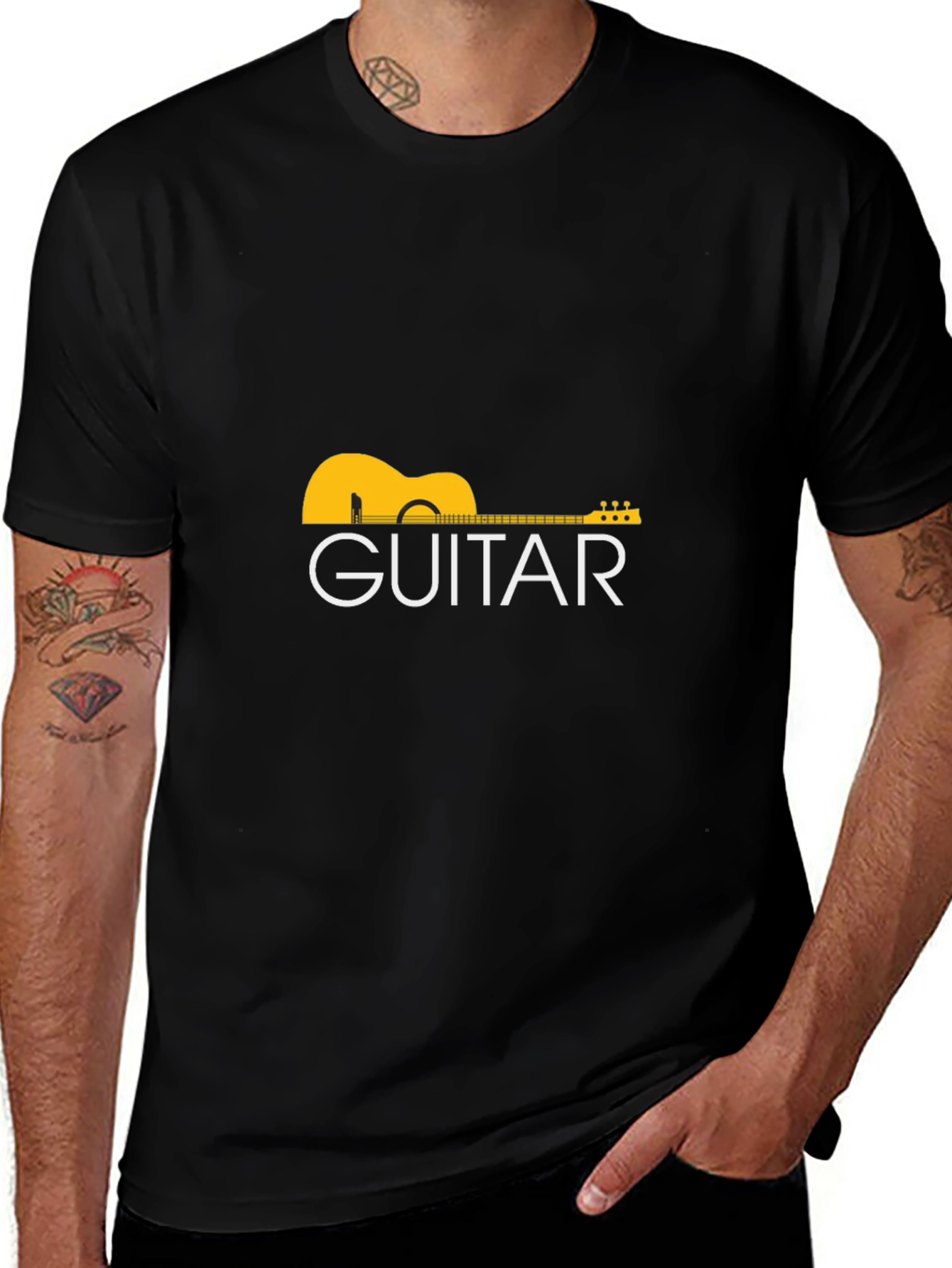Guitar Graphic T-Shirt - Classic Music Tee
