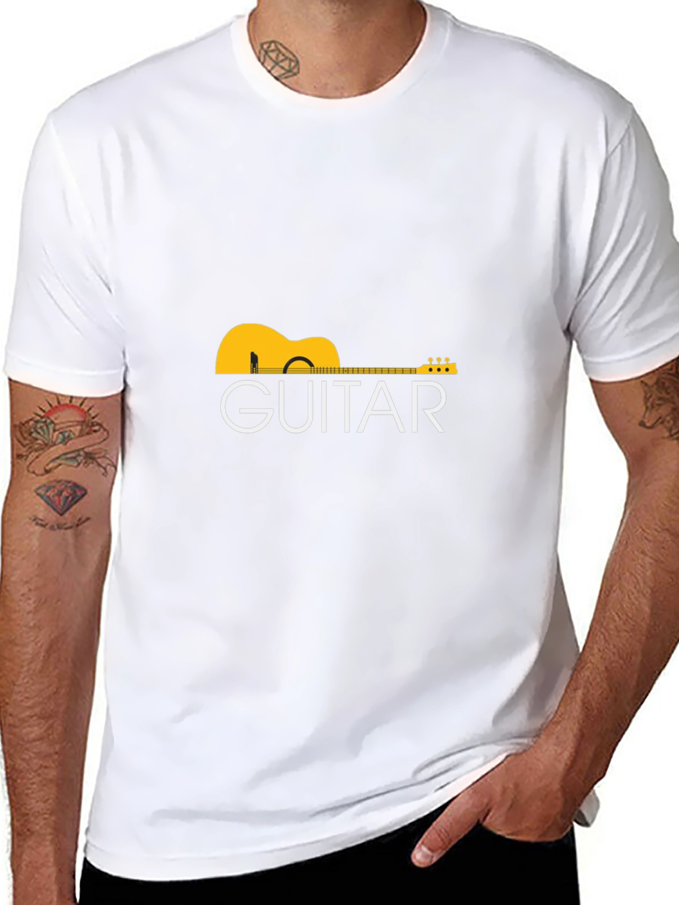 Guitar Graphic T-Shirt - Classic Music Tee