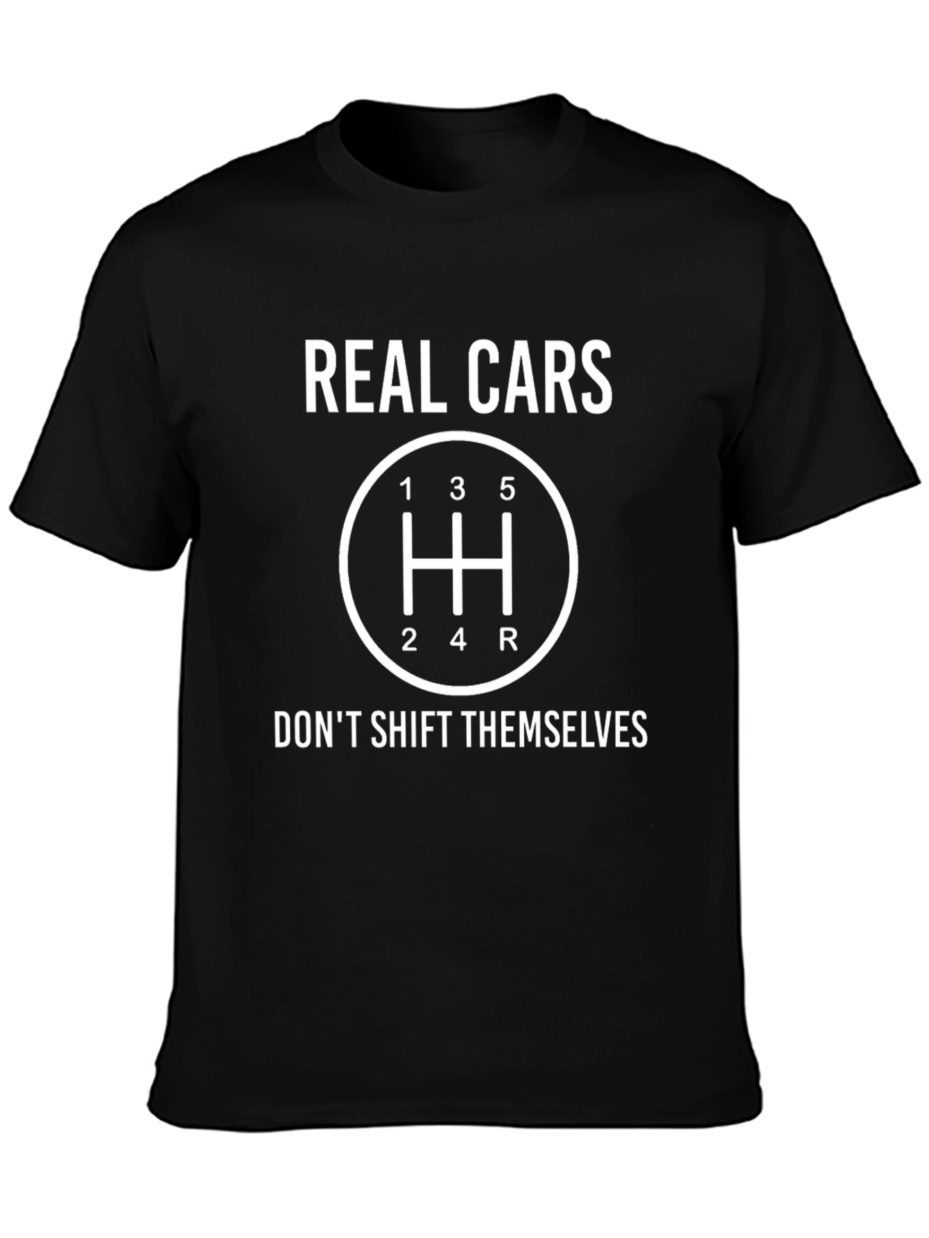Real Cars Manual Shift T-Shirt - Black