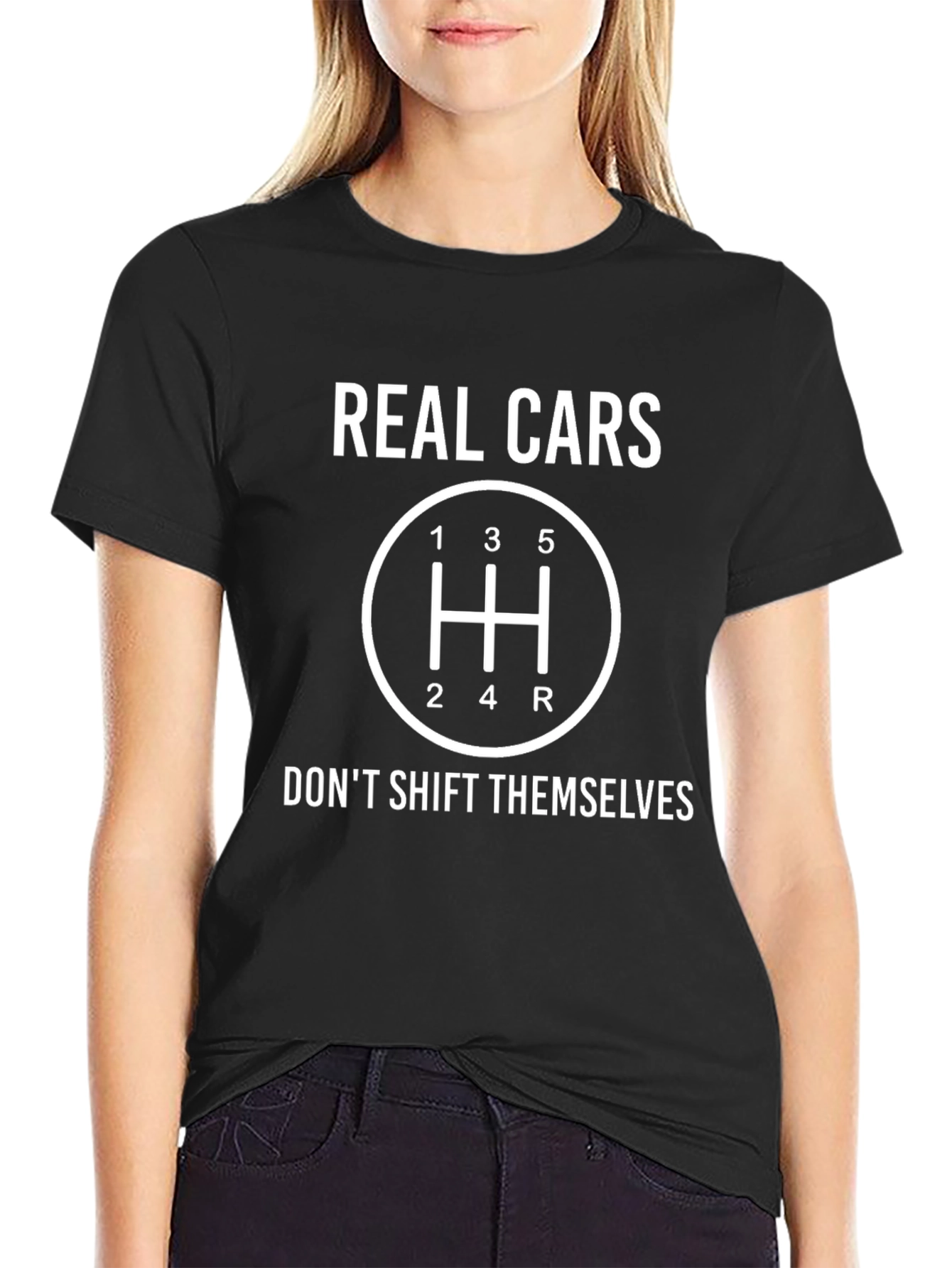 Real Cars Manual Shift T-Shirt - Black
