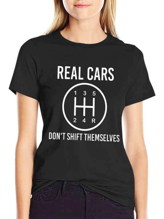 Real Cars Manual Shift T-Shirt - Black