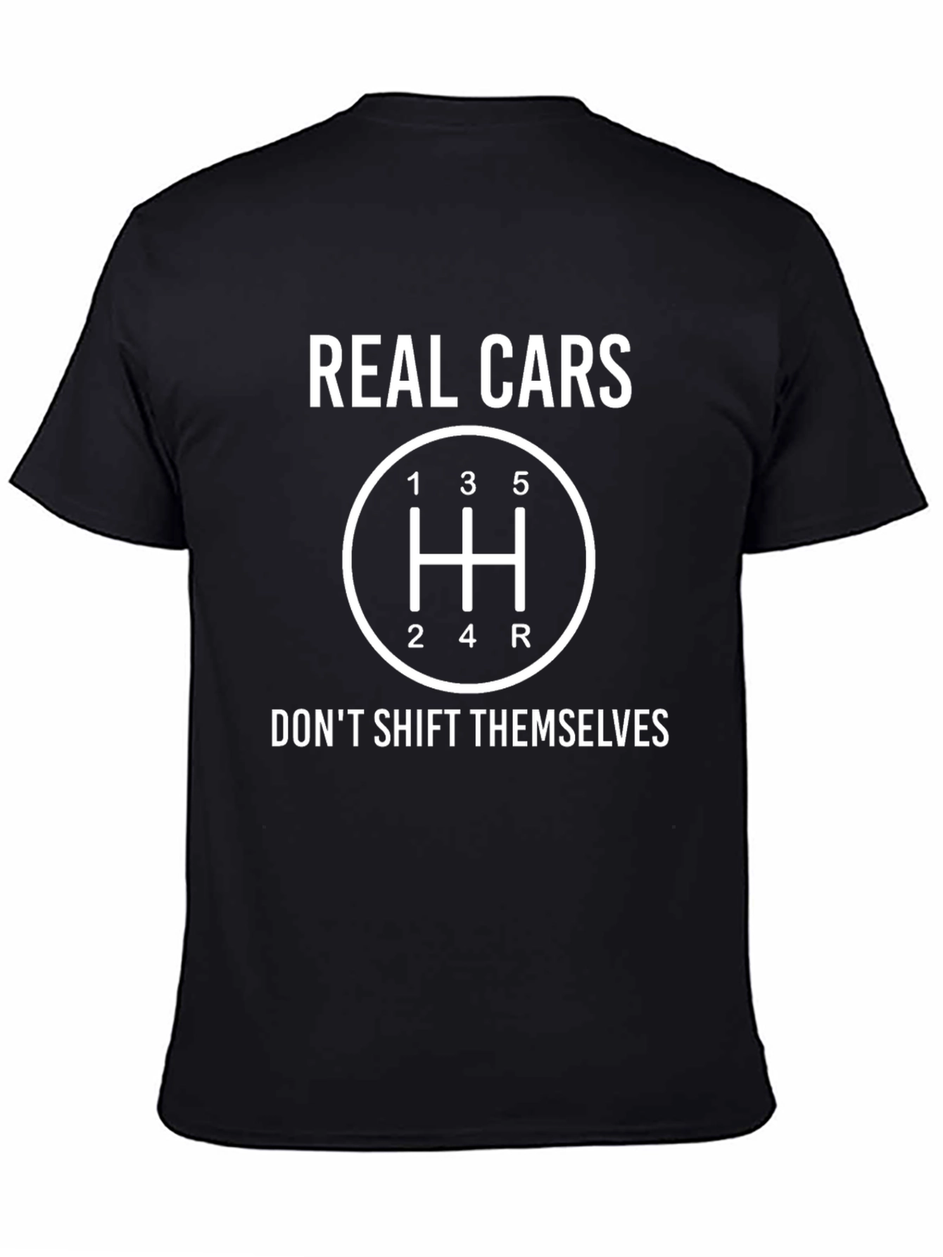 Real Cars Manual Shift T-Shirt - Black