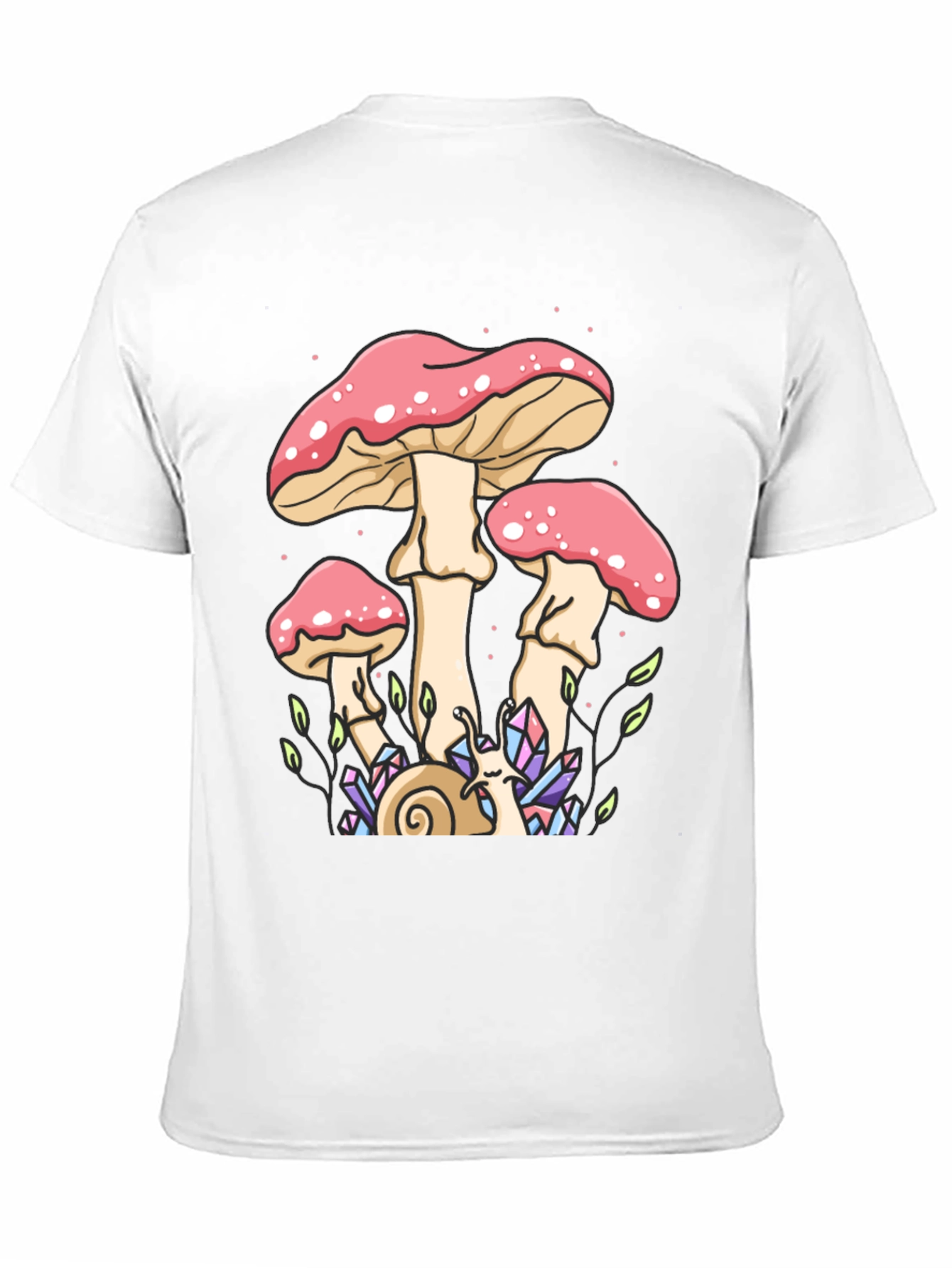 Mystical Mushroom Graphic Tee - Black