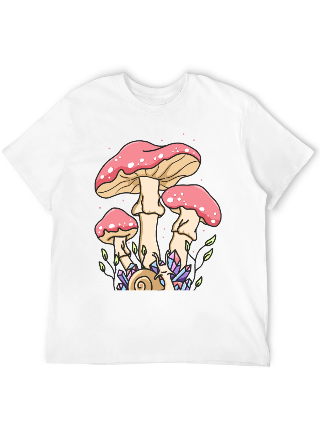 Mystical Mushroom Graphic Tee - Black