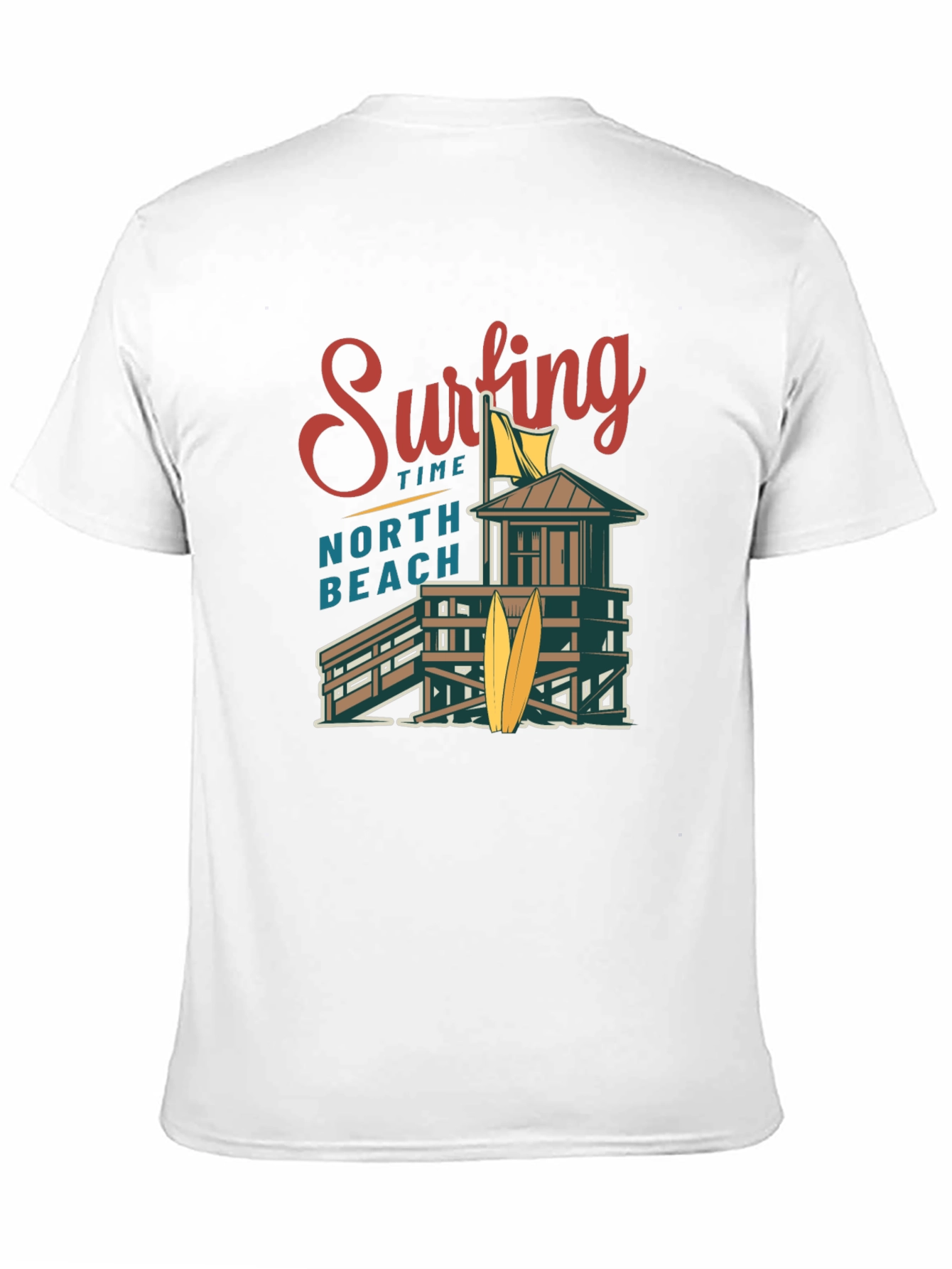 Surfing Time North Beach Graphic T-Shirt