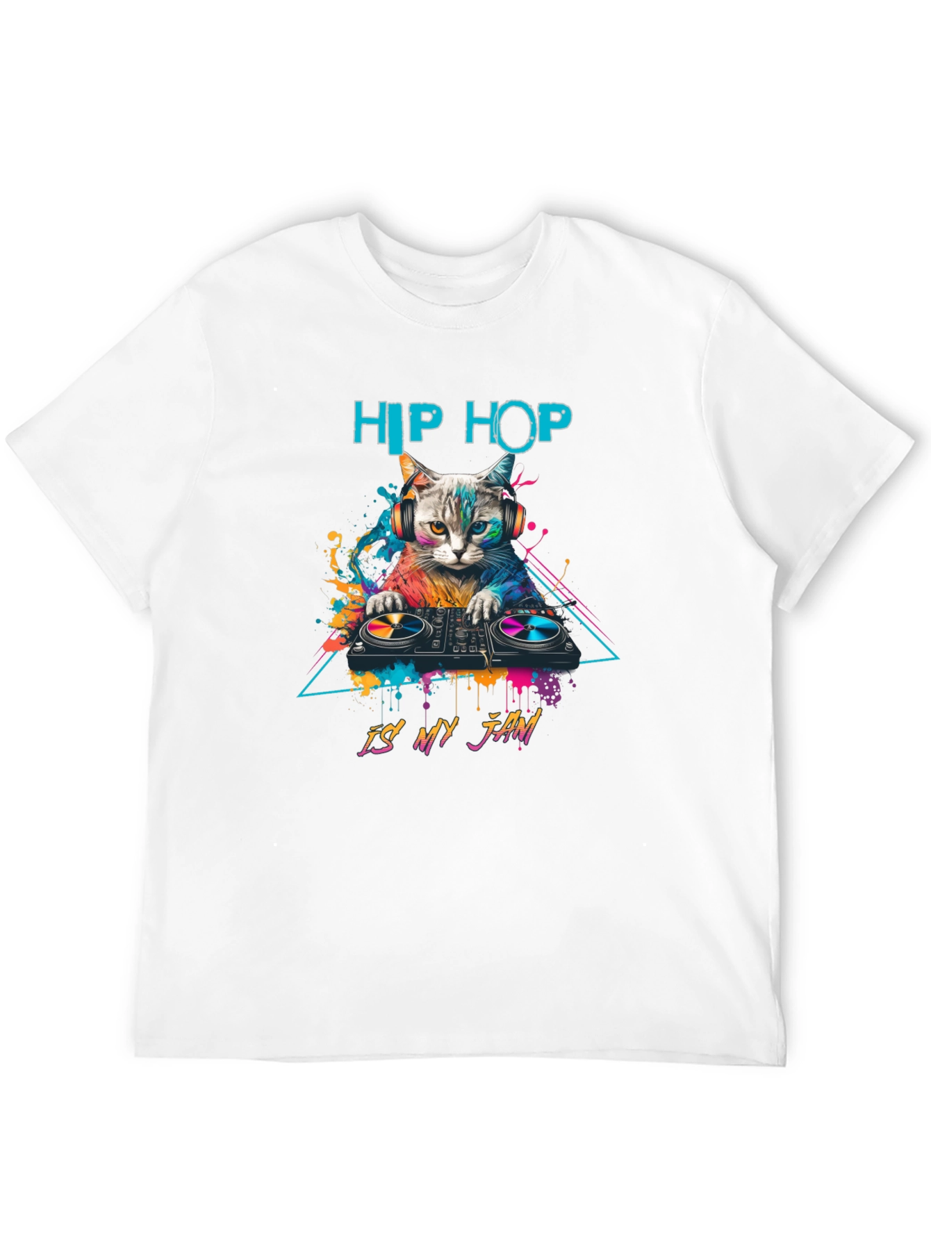 Hip Hop Cat DJ T-Shirt - Is My Jam