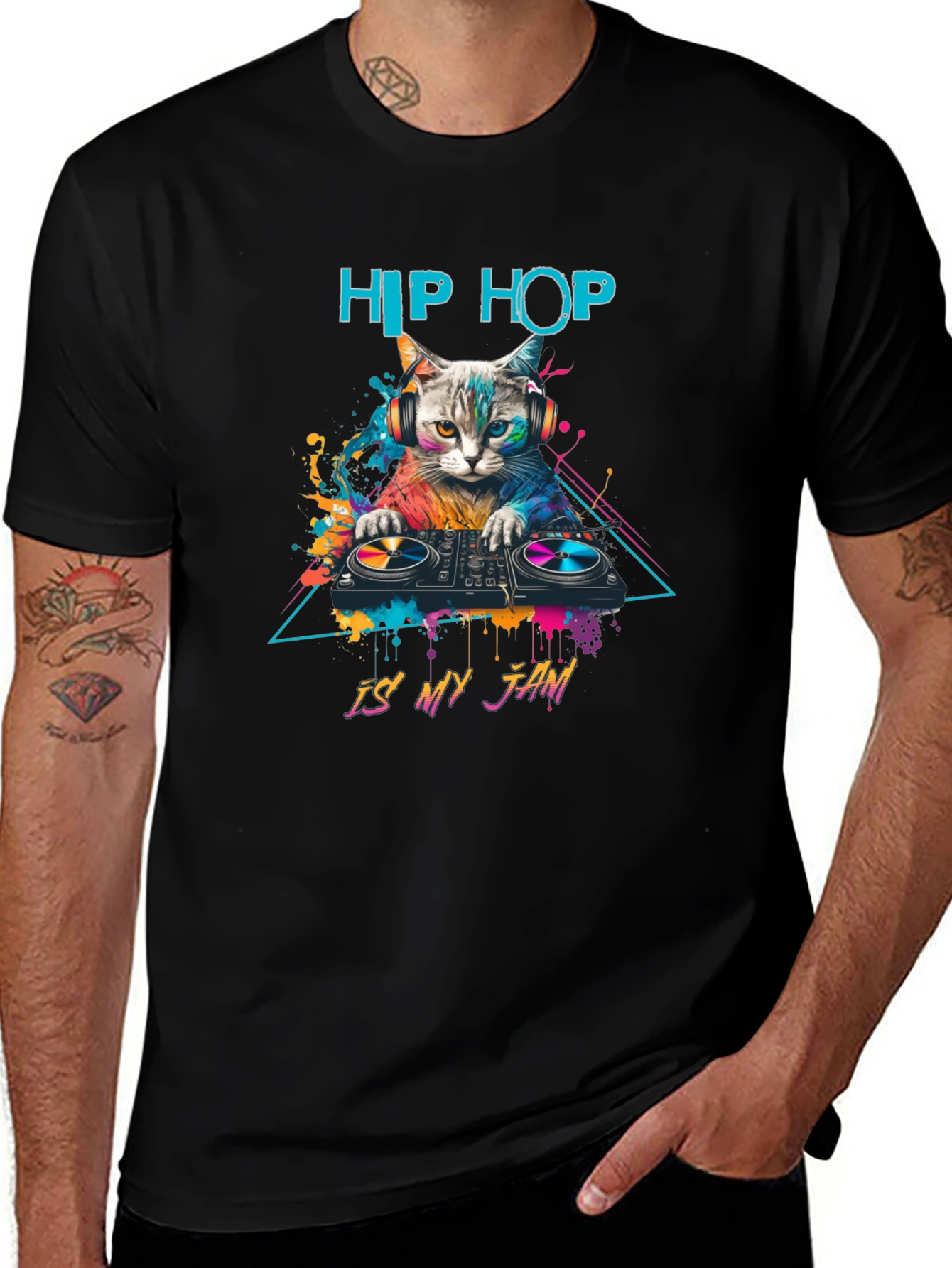 Hip Hop Cat DJ T-Shirt - Is My Jam