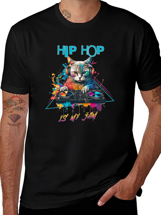 Hip Hop Cat DJ T-Shirt - Is My Jam