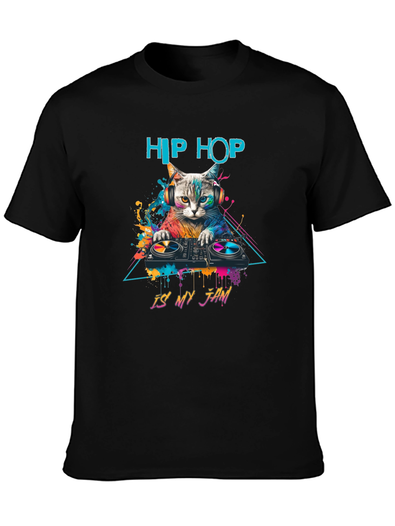 Hip Hop Cat DJ T-Shirt - Is My Jam