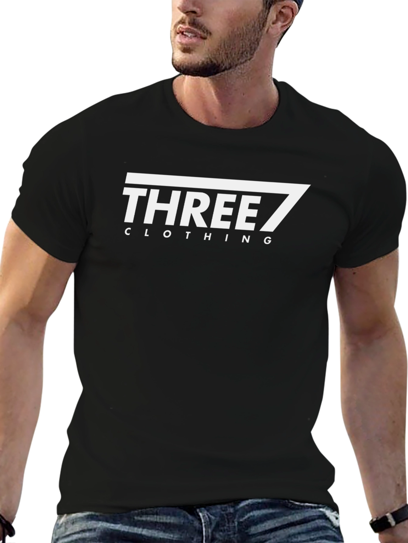 Three7 Clothing Black Graphic T-Shirt