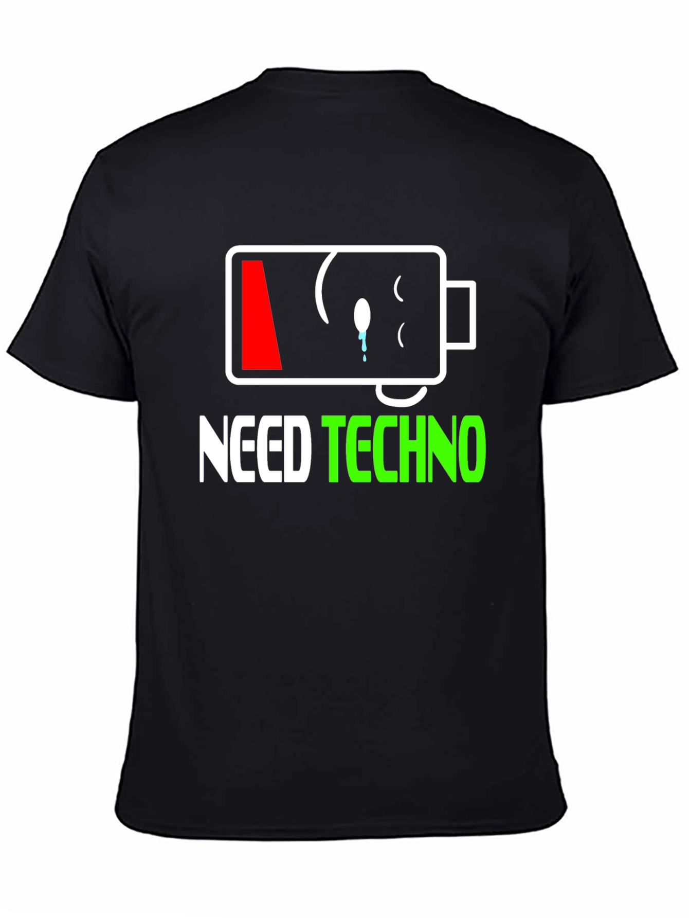 Need Techno T-Shirt - Low Battery Graphic Tee