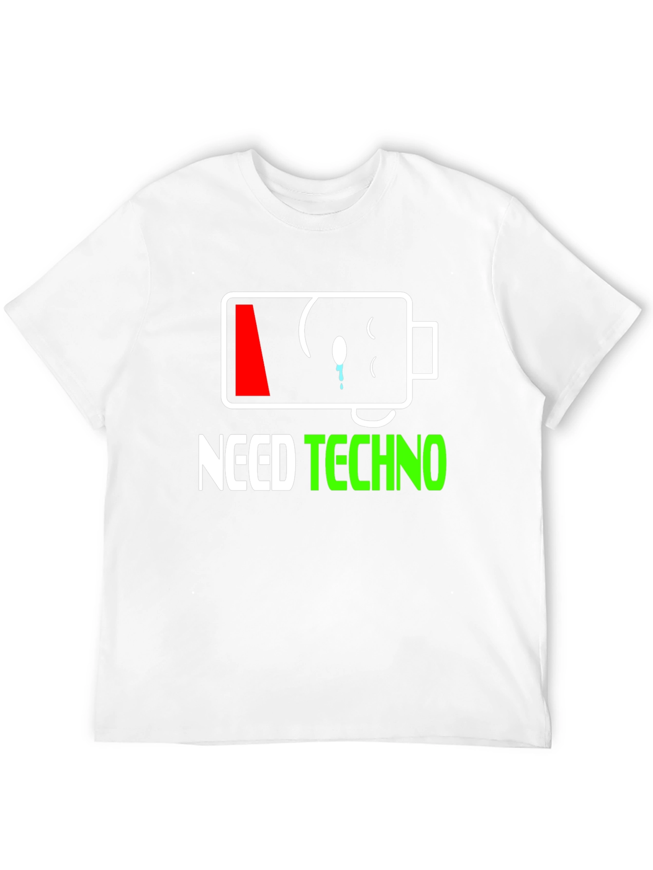 Need Techno T-Shirt - Low Battery Graphic Tee