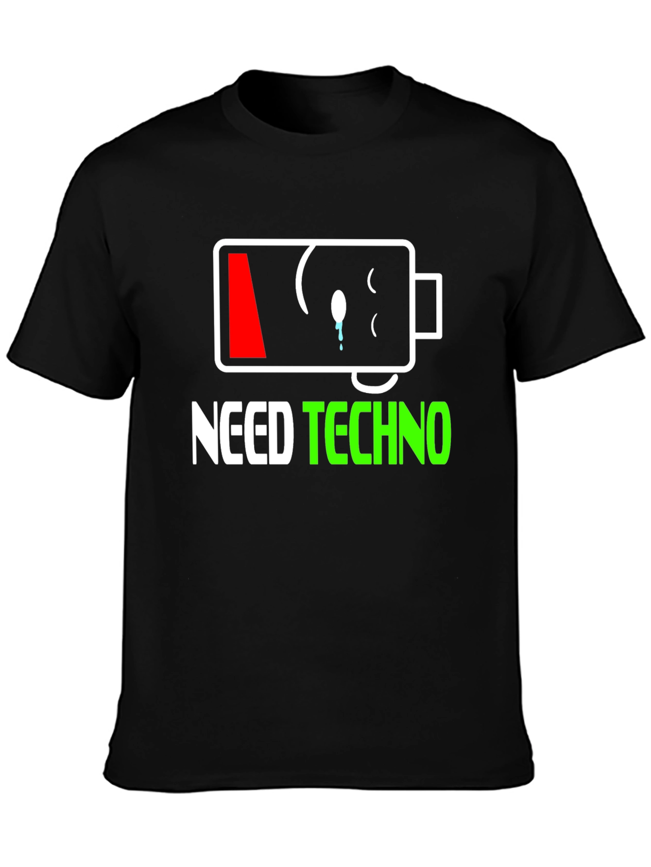 Need Techno T-Shirt - Low Battery Graphic Tee