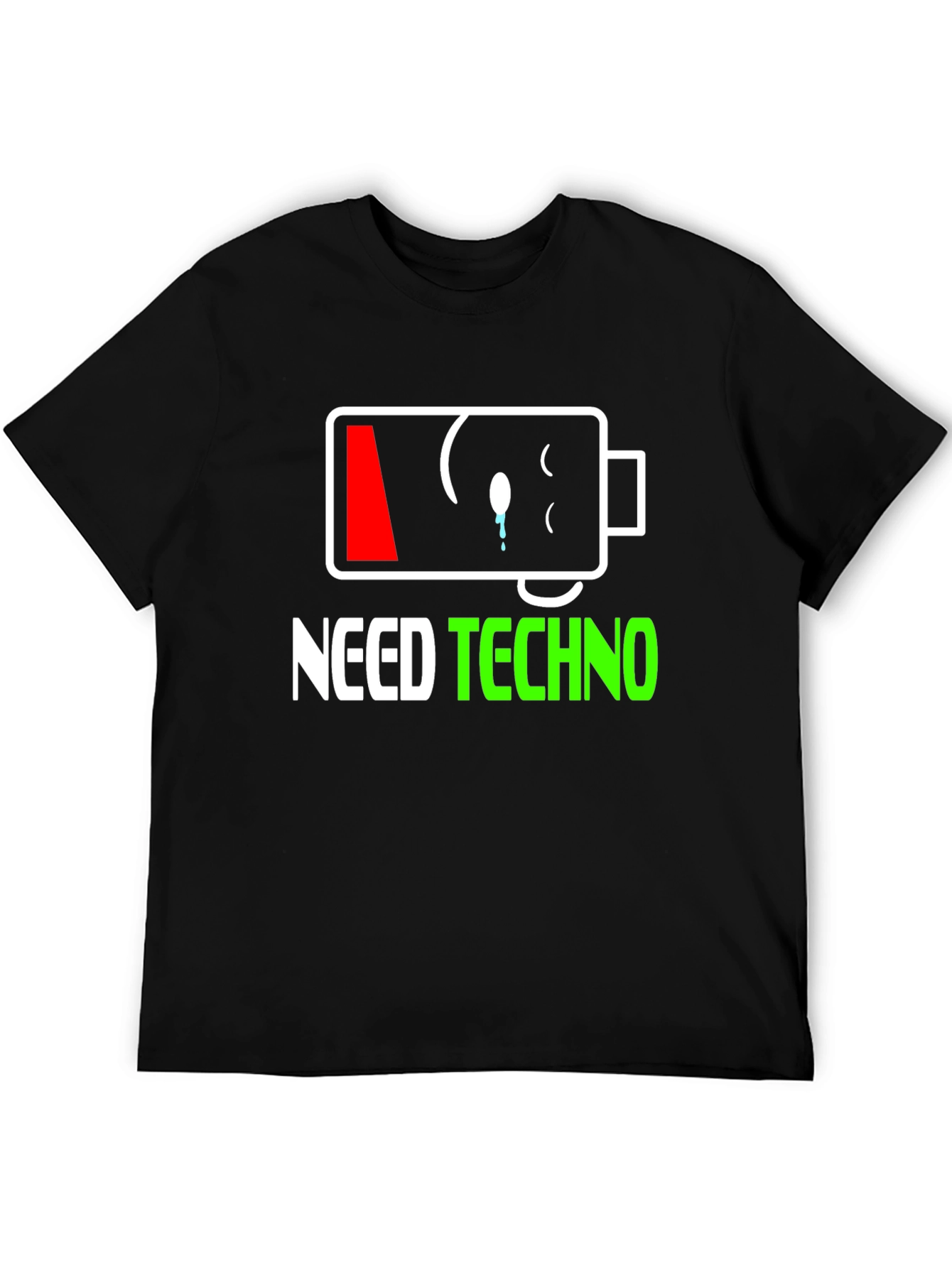 Need Techno T-Shirt - Low Battery Graphic Tee