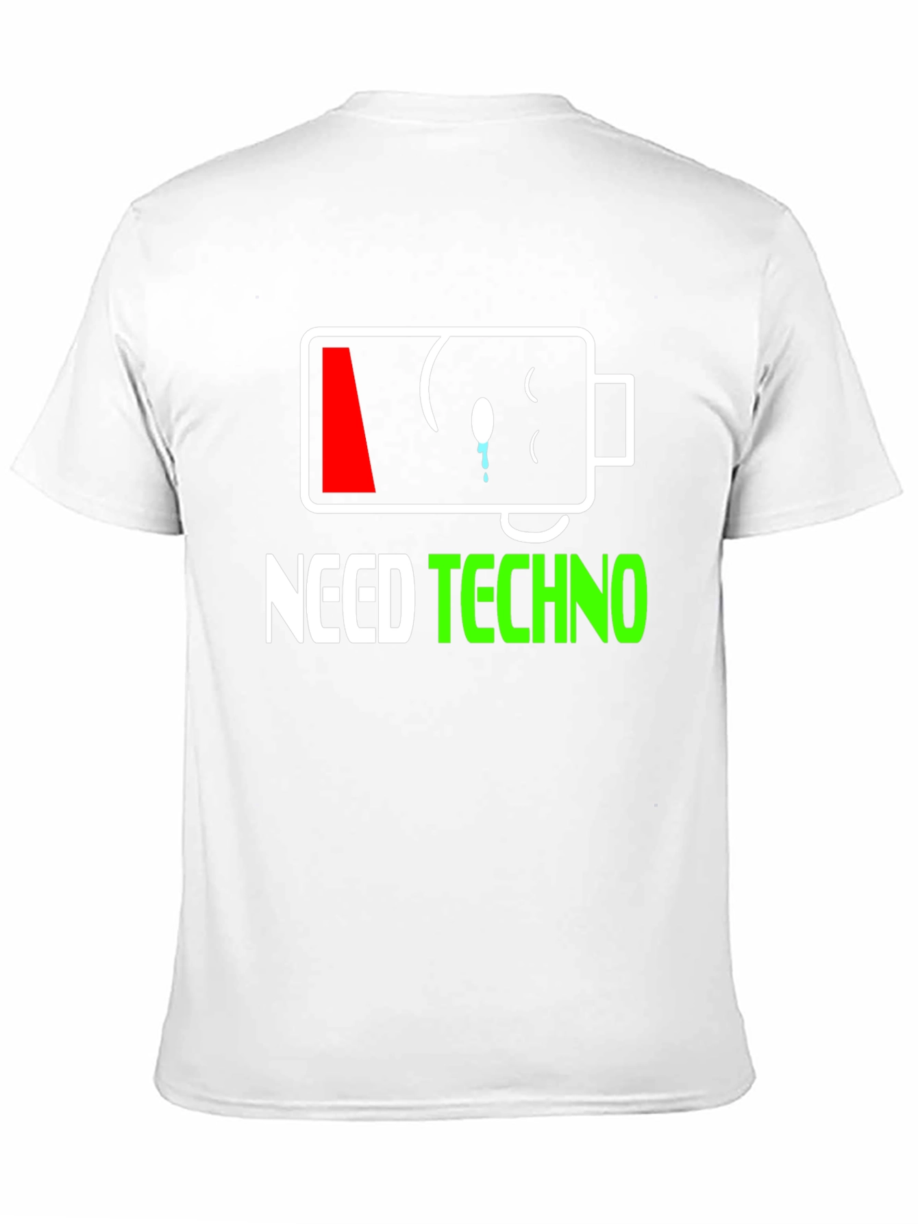 Need Techno T-Shirt - Low Battery Graphic Tee