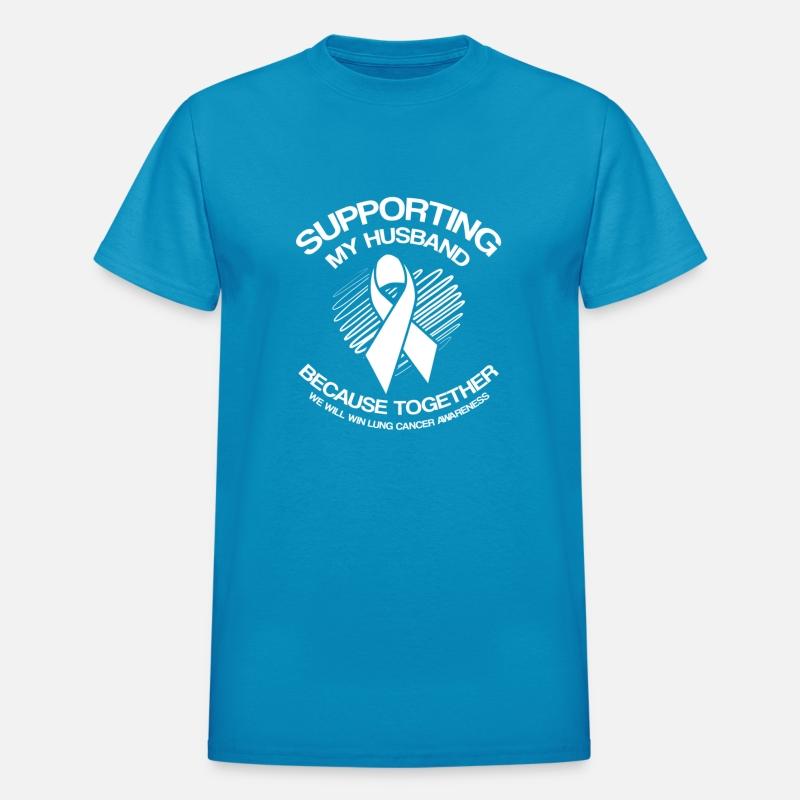 Lung Cancer Awareness Supporting Husband